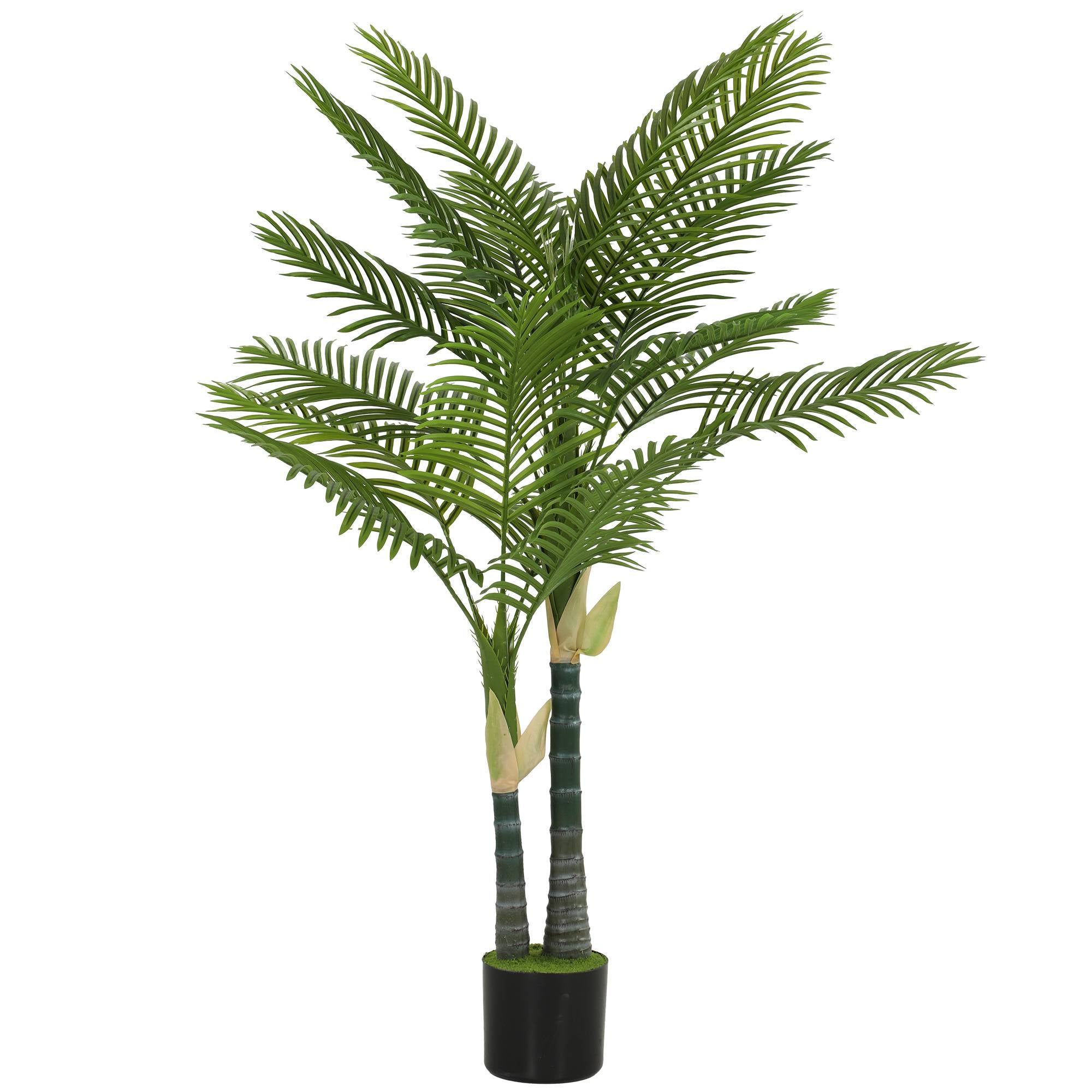 Konstgjord palmträd 150 cm, 16 blad, krukväxt