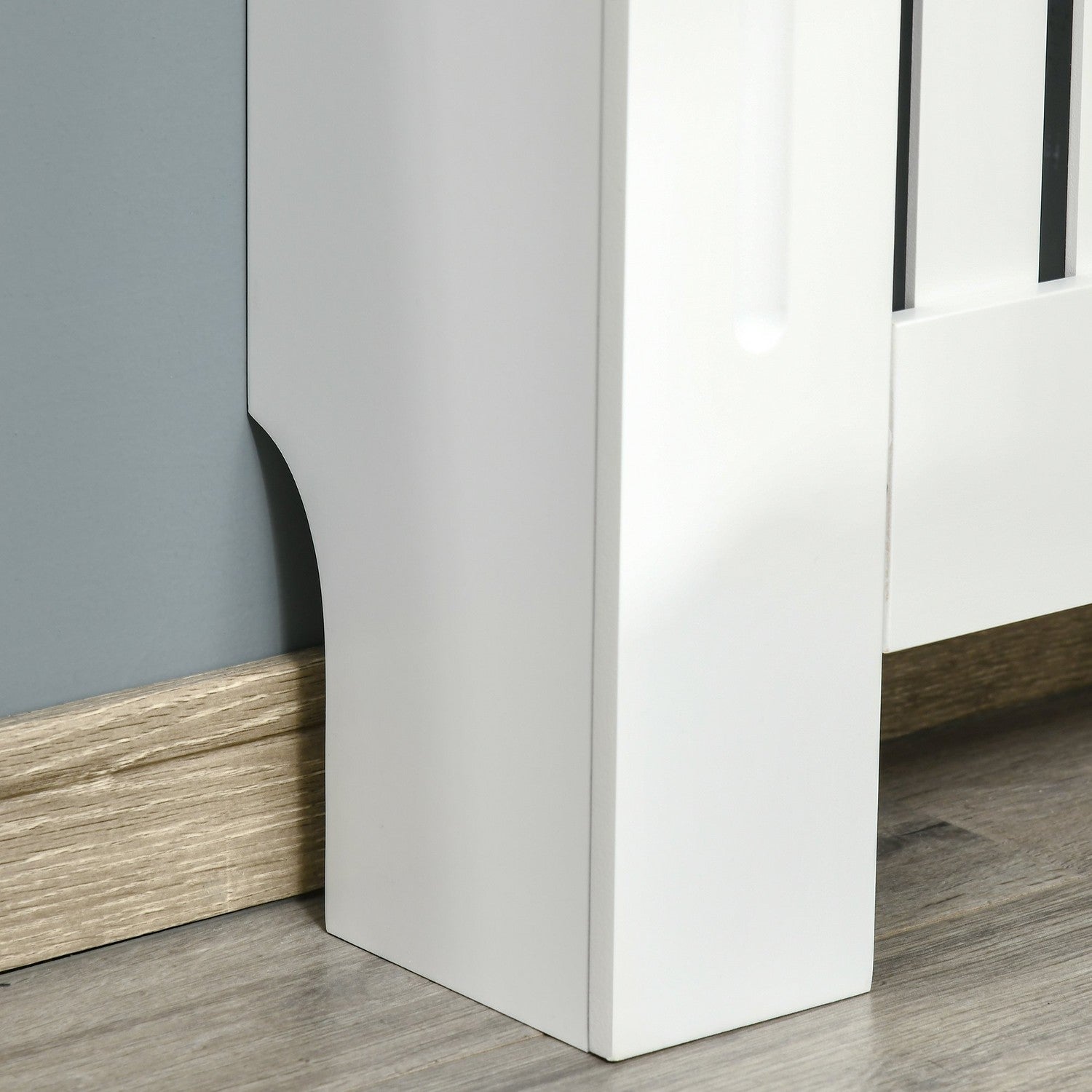 Kylarkåpa, Avtagbar MDF, Vit & Ek, 78x19x83 cm