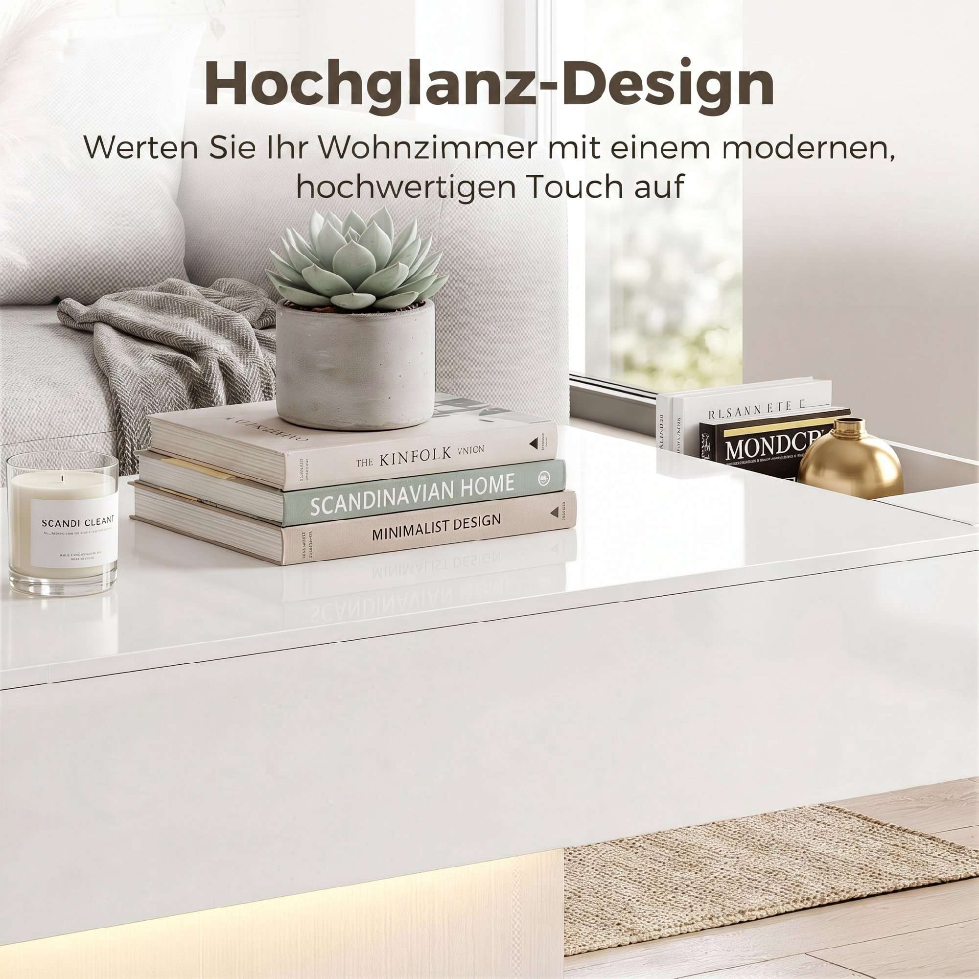LED-soffbord, RGB, högblankt vitt, 2 lådor