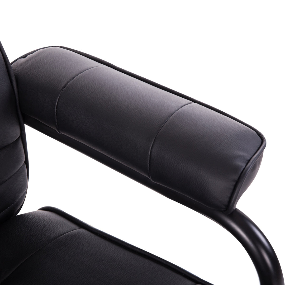 Liegender Massagesessel, 360° drehbar, Fernbedienung, schwarz