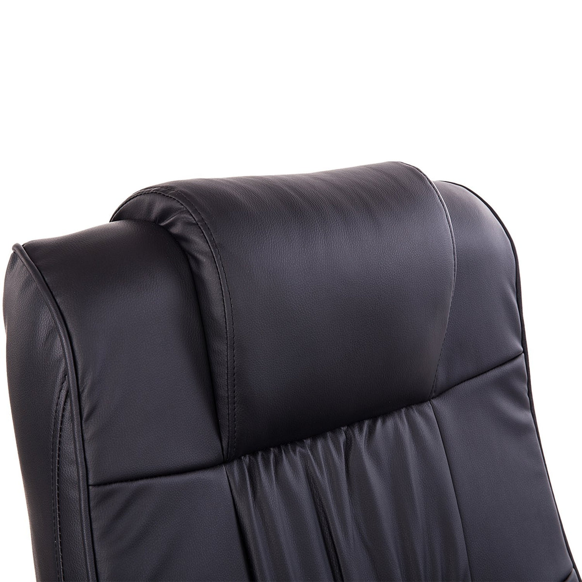 Liegender Massagesessel, 360° drehbar, Fernbedienung, schwarz