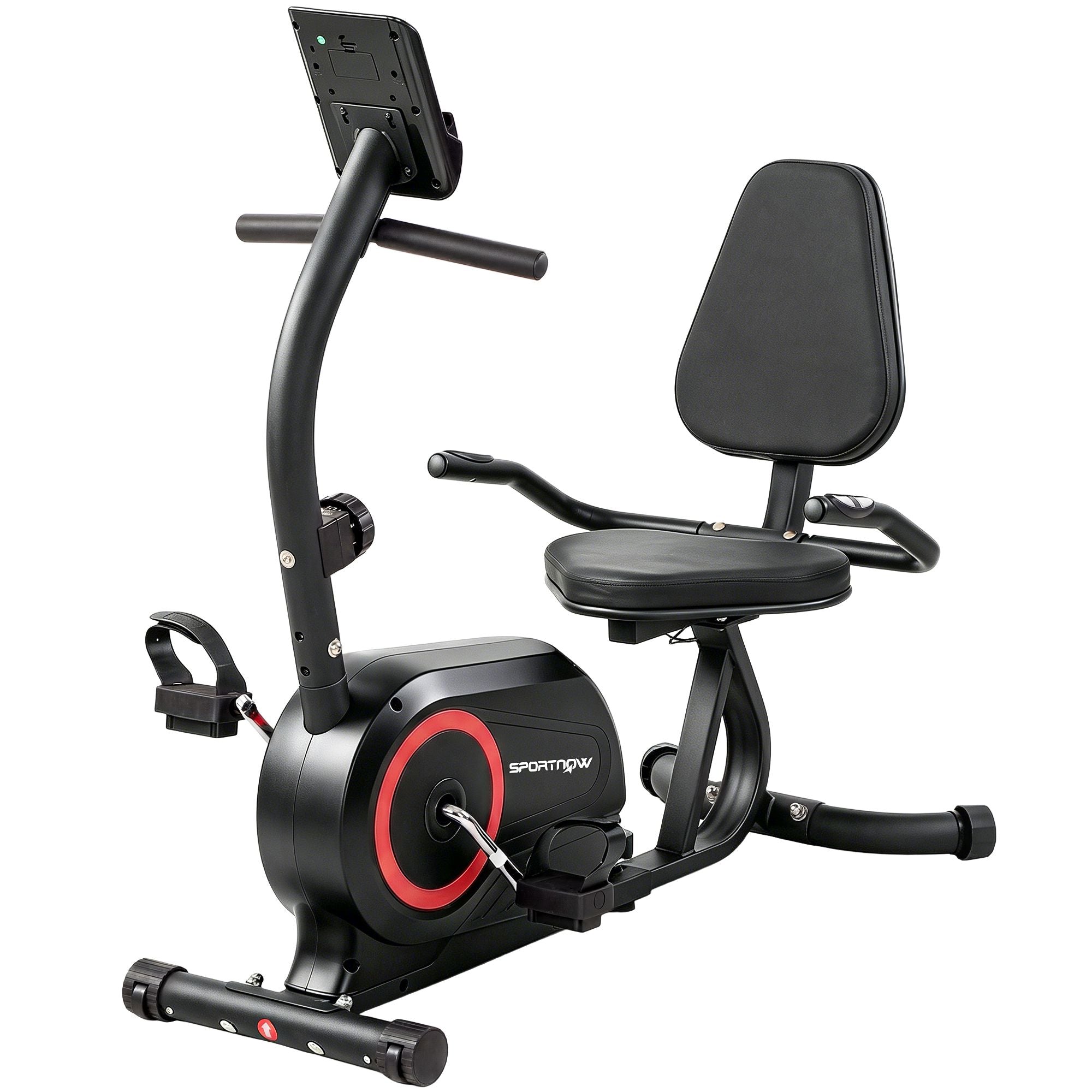 Liggande motionscykel, Bluetooth-app, 8-nivåers magnetisk resistans