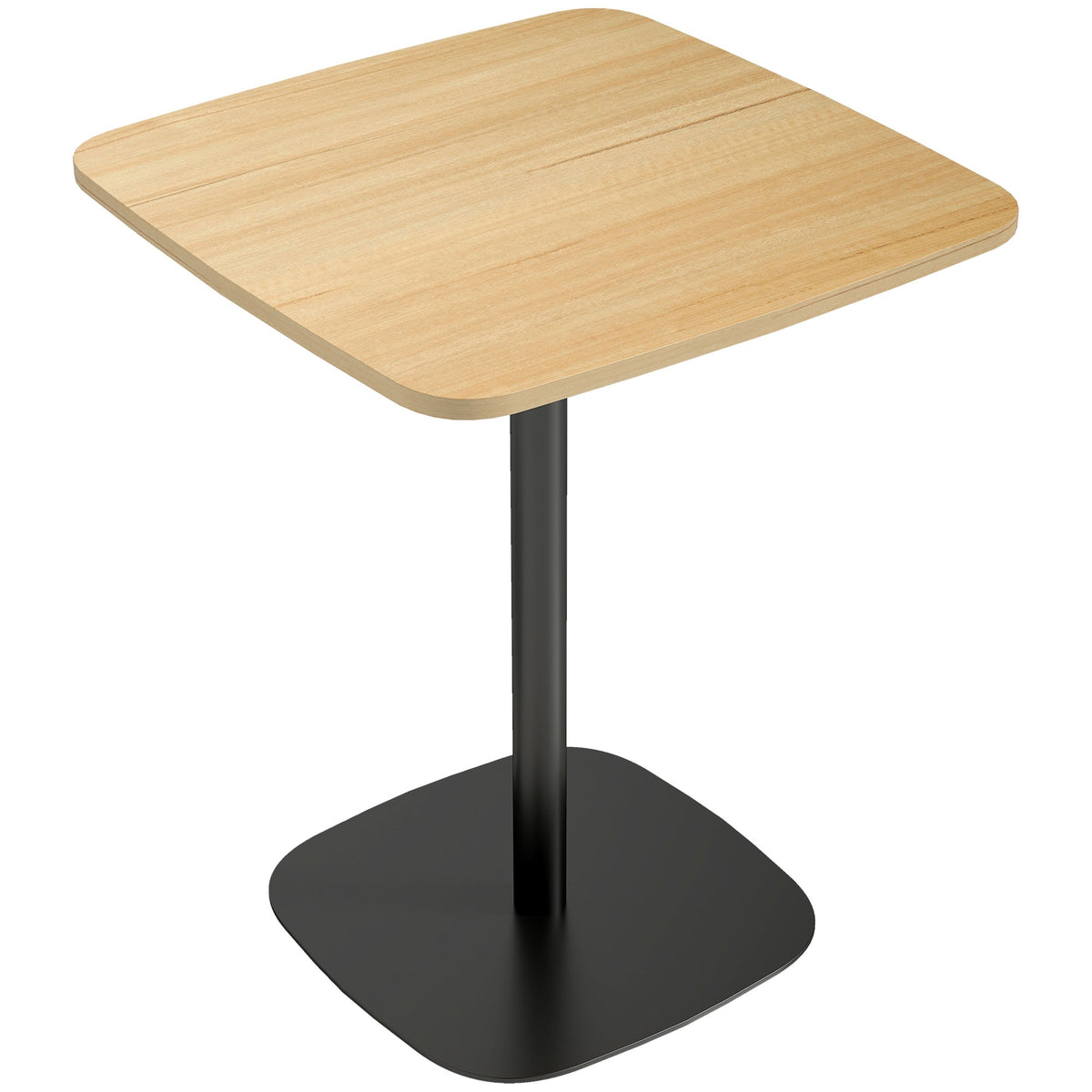 Litet matbord, 60 cm fyrkantigt, MDF-skiva, stålbas