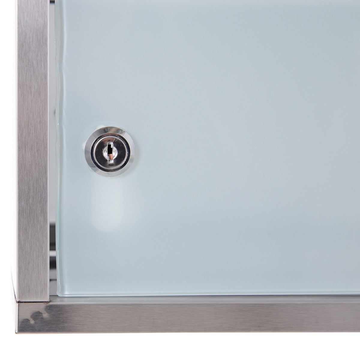Armoire à pharmacie de premiers secours – acier inoxydable verrouillable, 30x12x60 cm