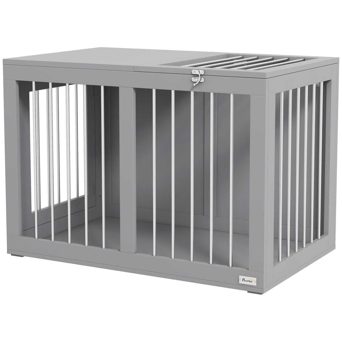 Gabbia per cani media con ante – grigio 80 x 50 x 56,5 cm