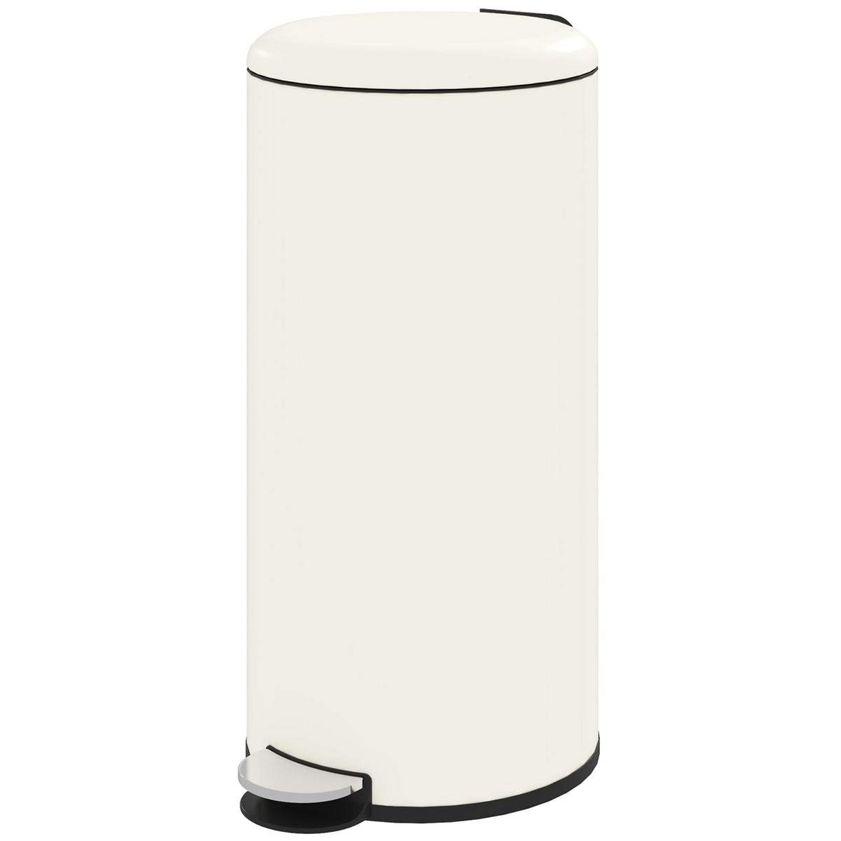 Poubelle à pédale en métal avec couvercle – 30L, seau intérieur inclus