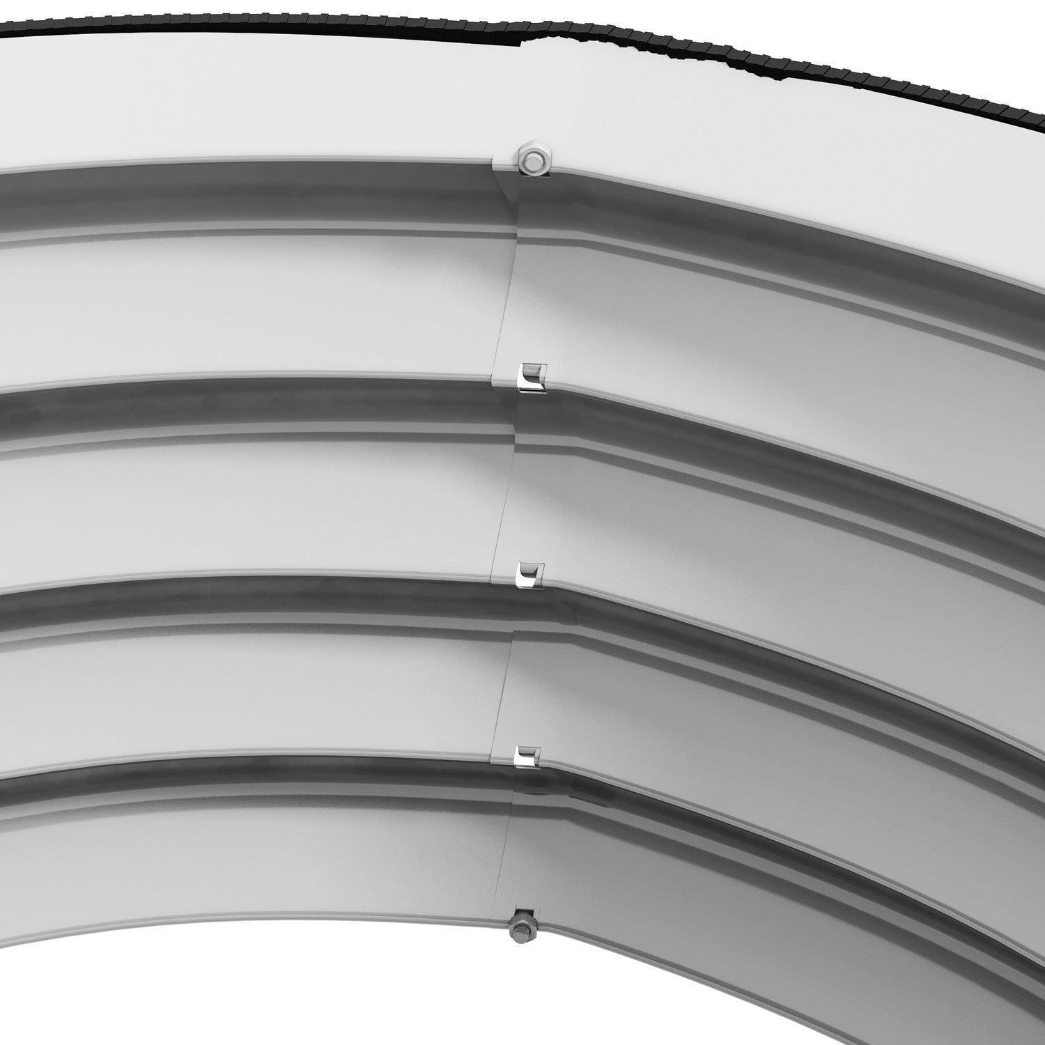Metallupphöjda trädgårdssängar, Set om 2 – 60x60x30 cm, Silver