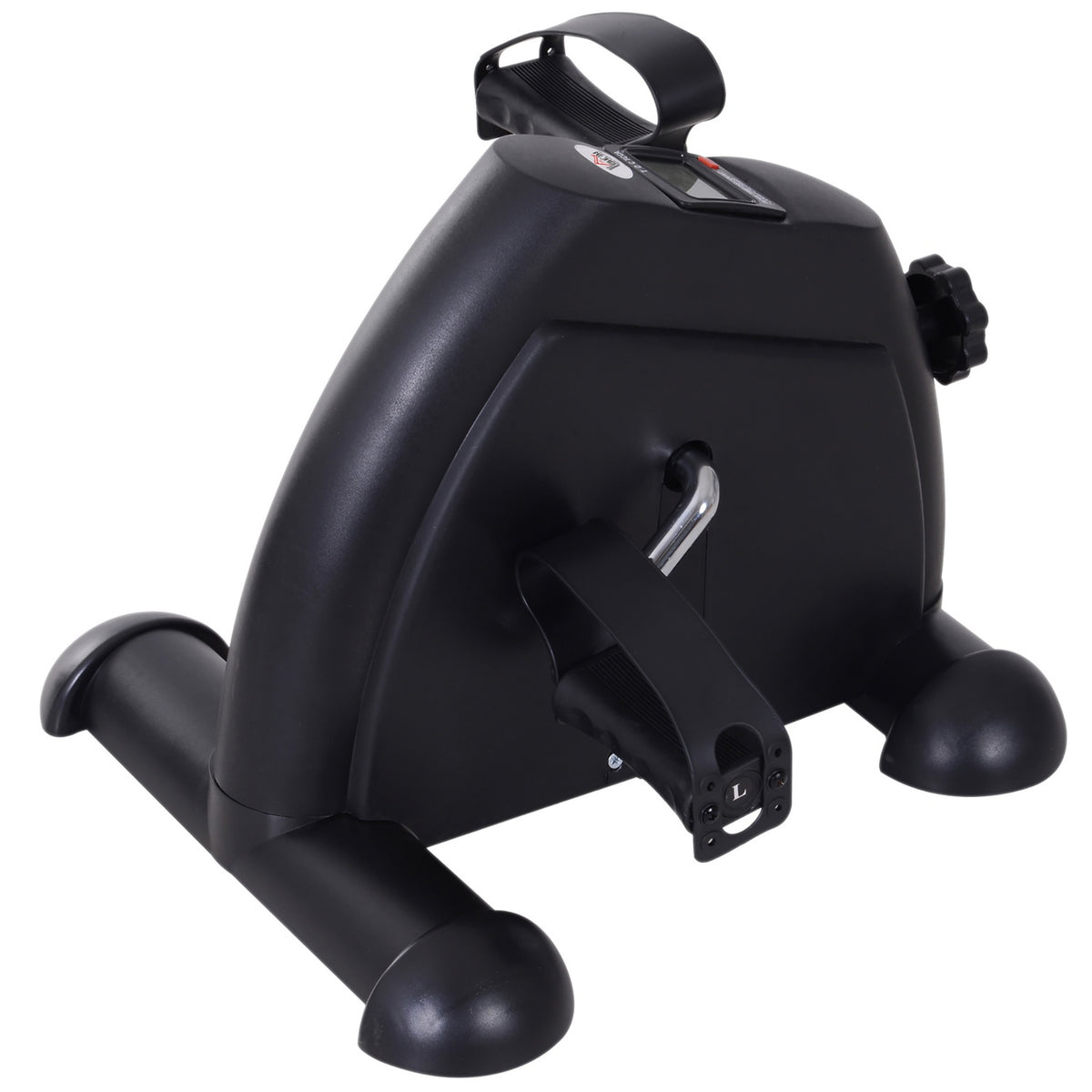 Mini-Pedaltrainer, LCD-Display, Gusseisen, Schwarz