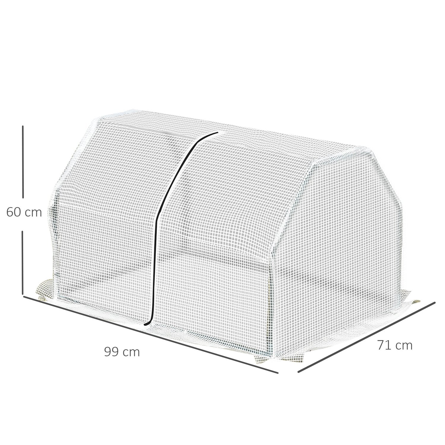 Mini UV-resistent folieväxthus, 99 x 71 x 60 cm