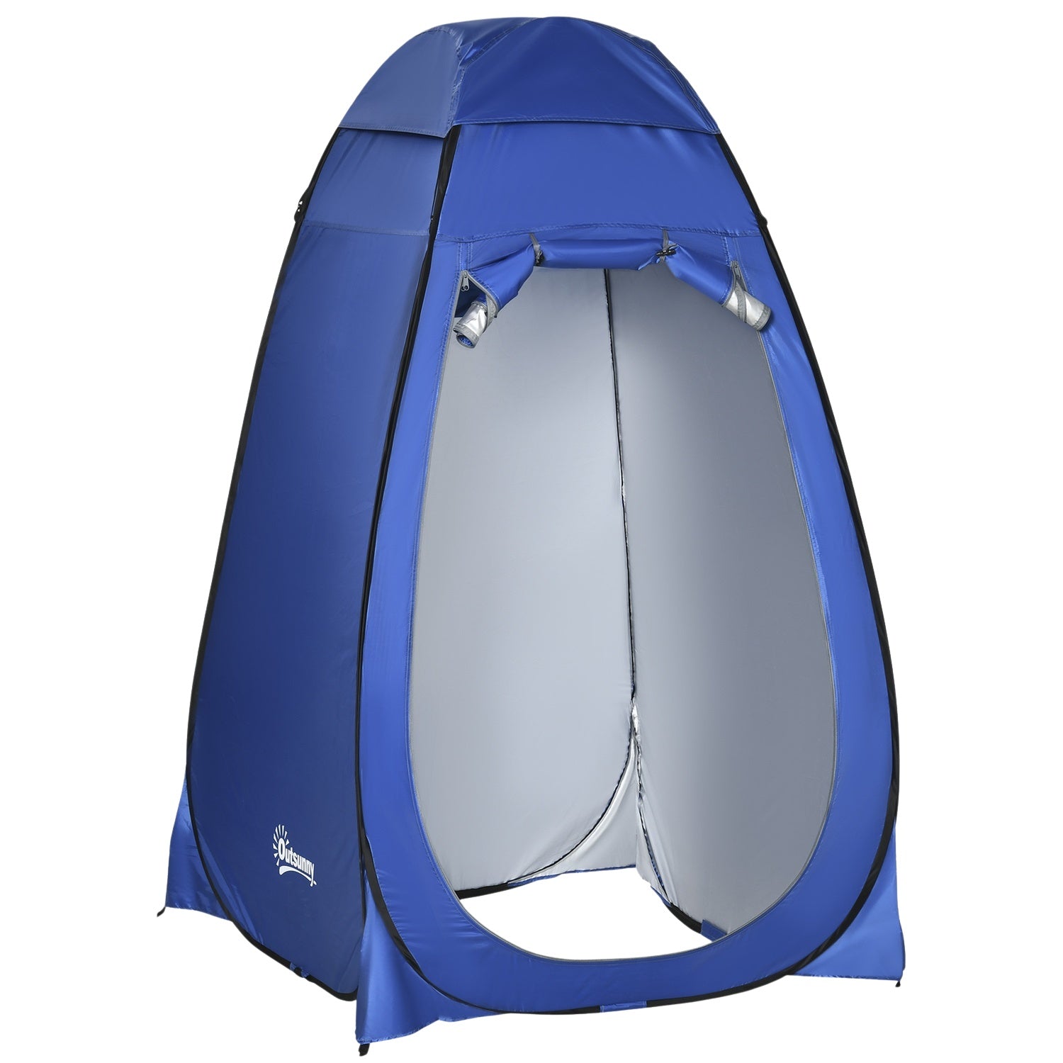 Mobilt Camping Duschtält - Vattentätt, Mörkblått, 120x120x190 cm