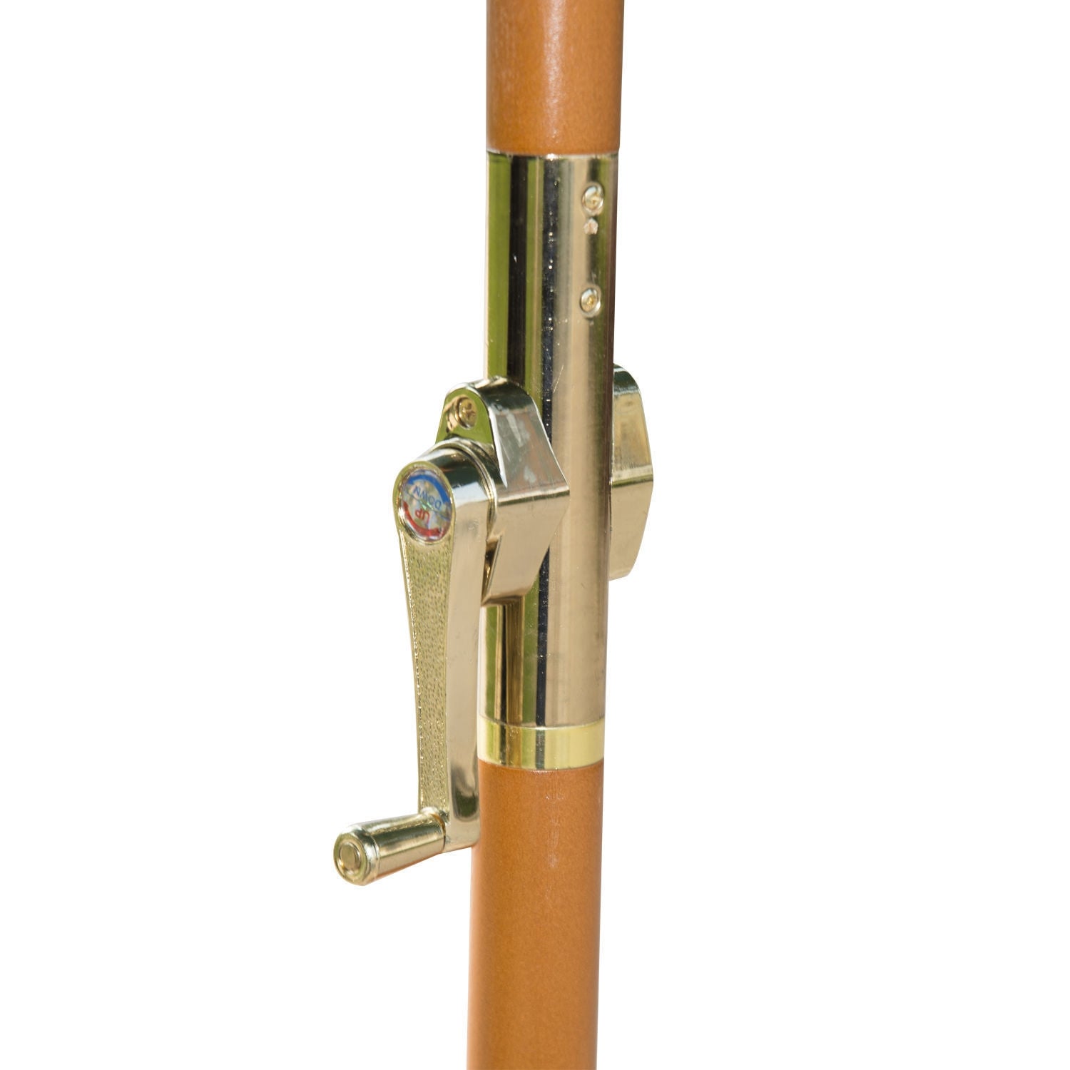 Mörkgrönt träträdgårdsparasollparasoll, 2,5M
