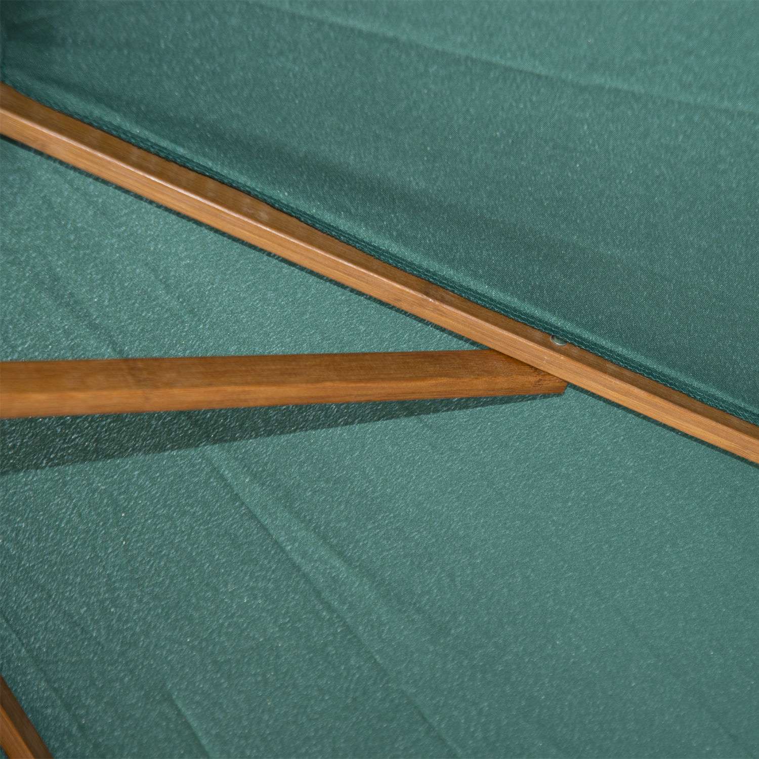 Mörkgrönt träträdgårdsparasollparasoll, 2,5M