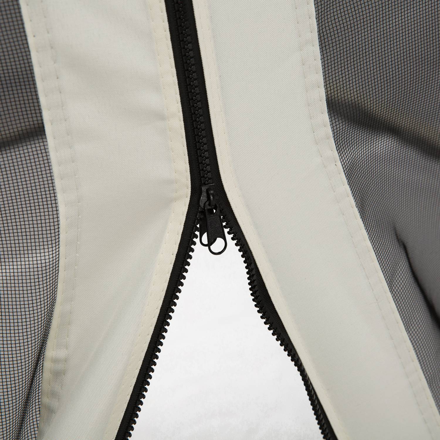 Myggnät Gazebo – Svart, 3x3m, Zip Nylon Mesh, 4 paneler