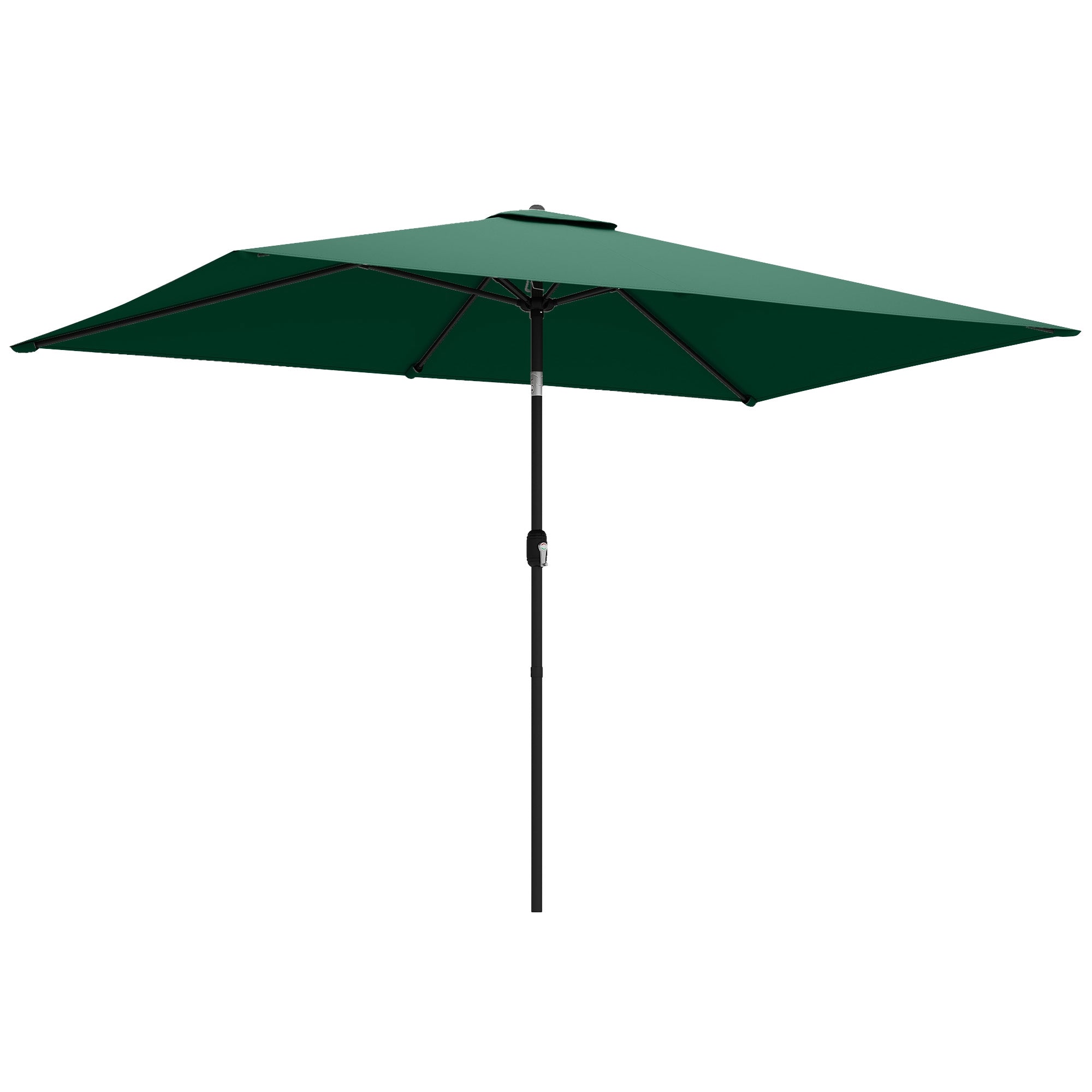 Parasoll för utomhusbruk, justerbar lutning, 300x200 cm