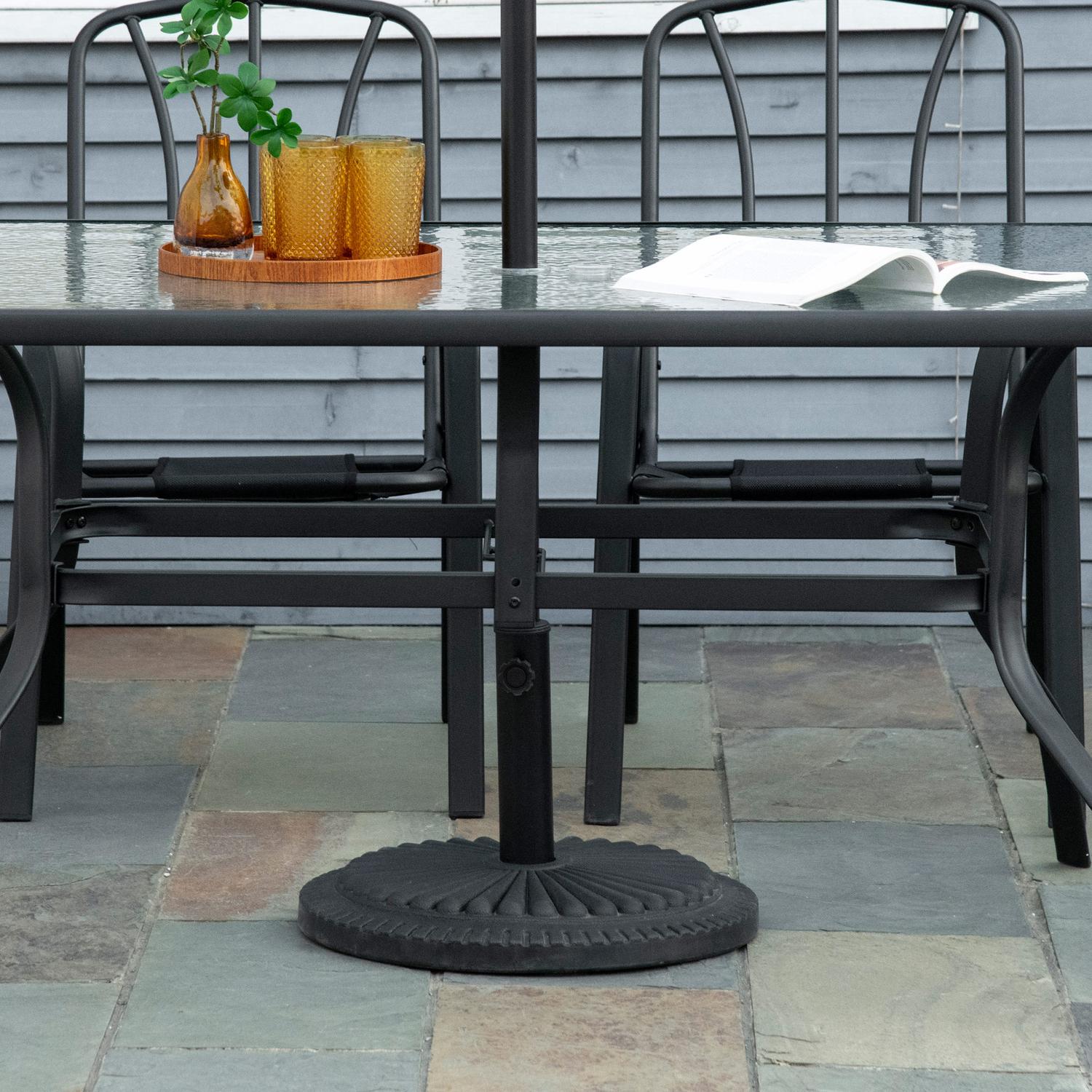 Parasollställ 14 kg cementbas, passar 35-48 mm stolpar