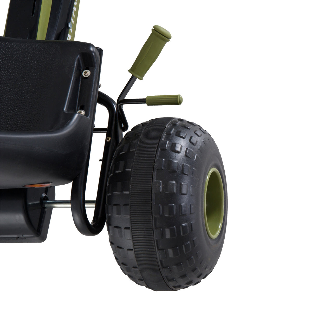 Kart à pédales pour enfant, frein à main, vert, jeu d'extérieur