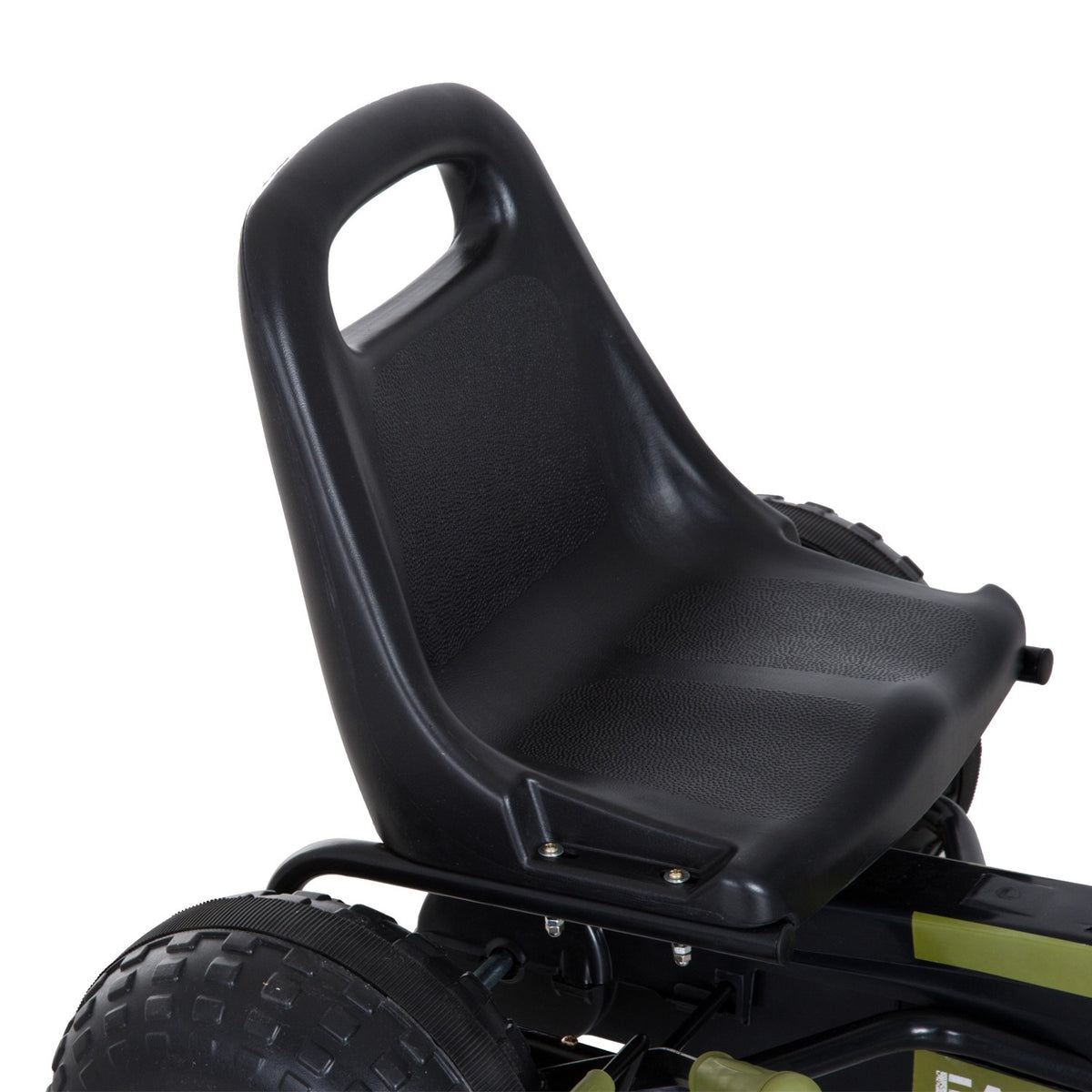 Kart à pédales pour enfant, frein à main, vert, jeu d'extérieur