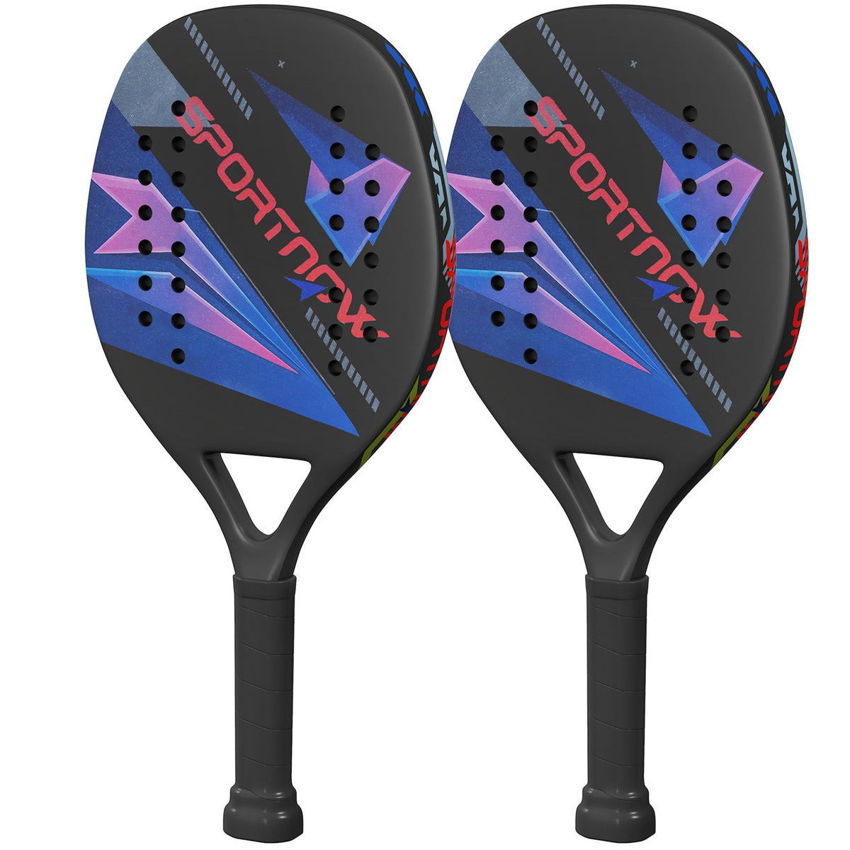Pickleball-paddelset, kolfiber, halkfritt grepp, väska ingår