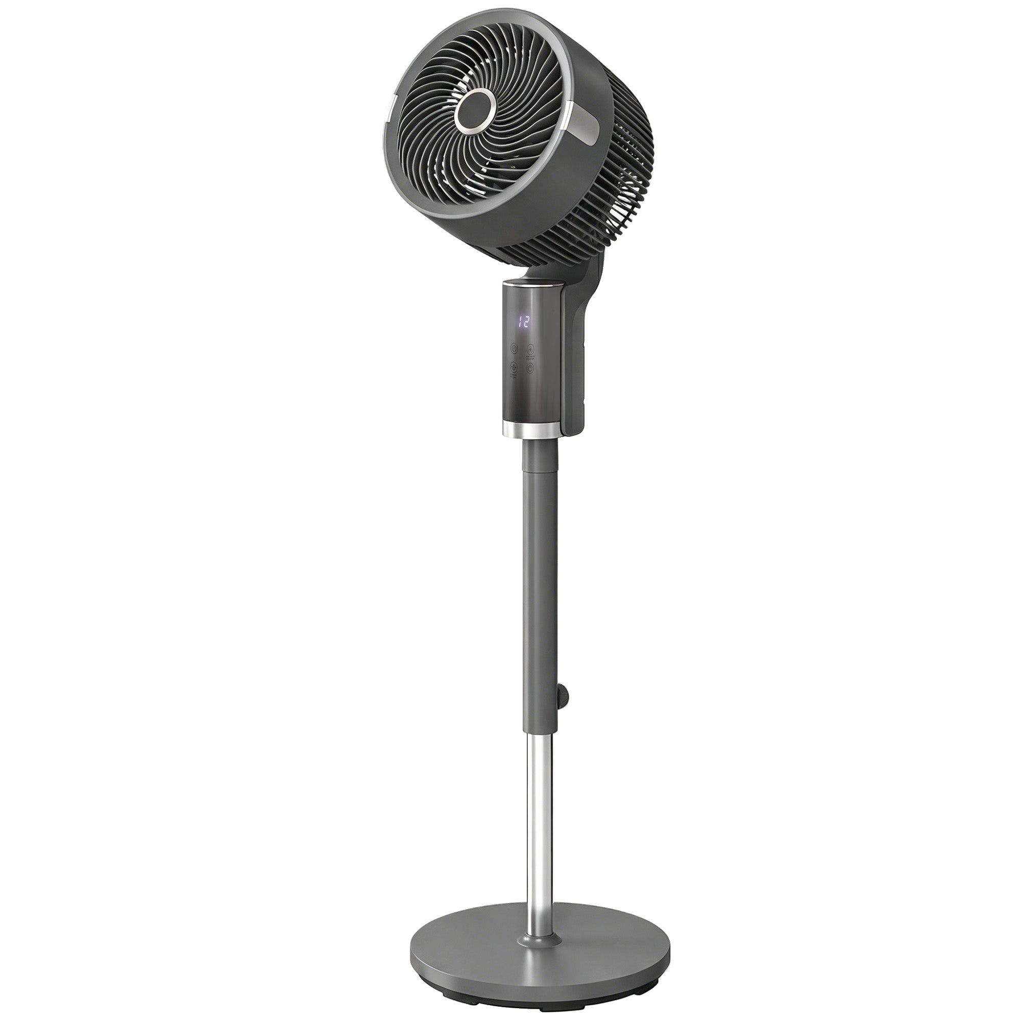 Piedestalfläkt, 8 hastigheter, fjärrkontroll, timer
