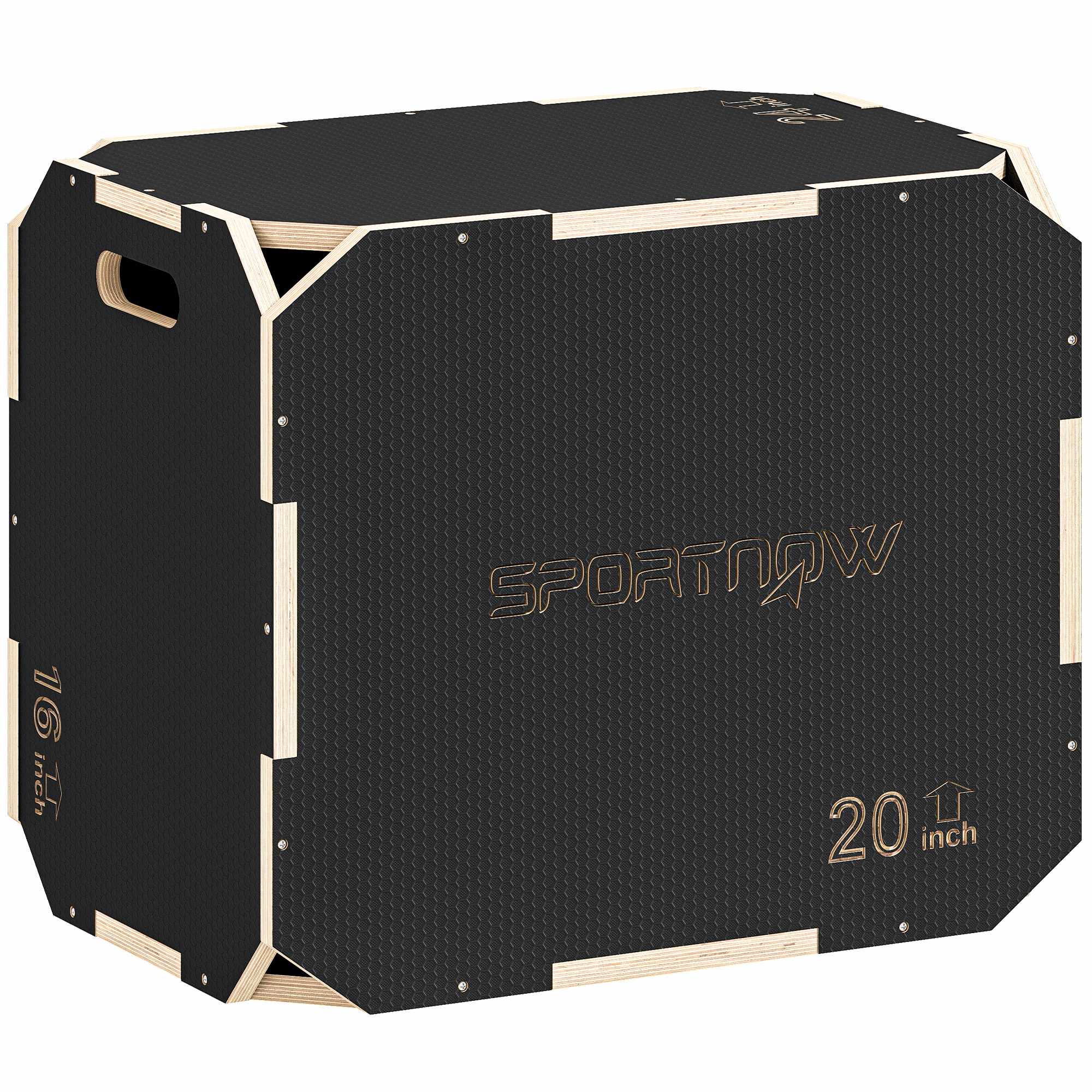 Plyobox 3-i-1, Trä, 61/51/41 cm, 120 kg, Svart