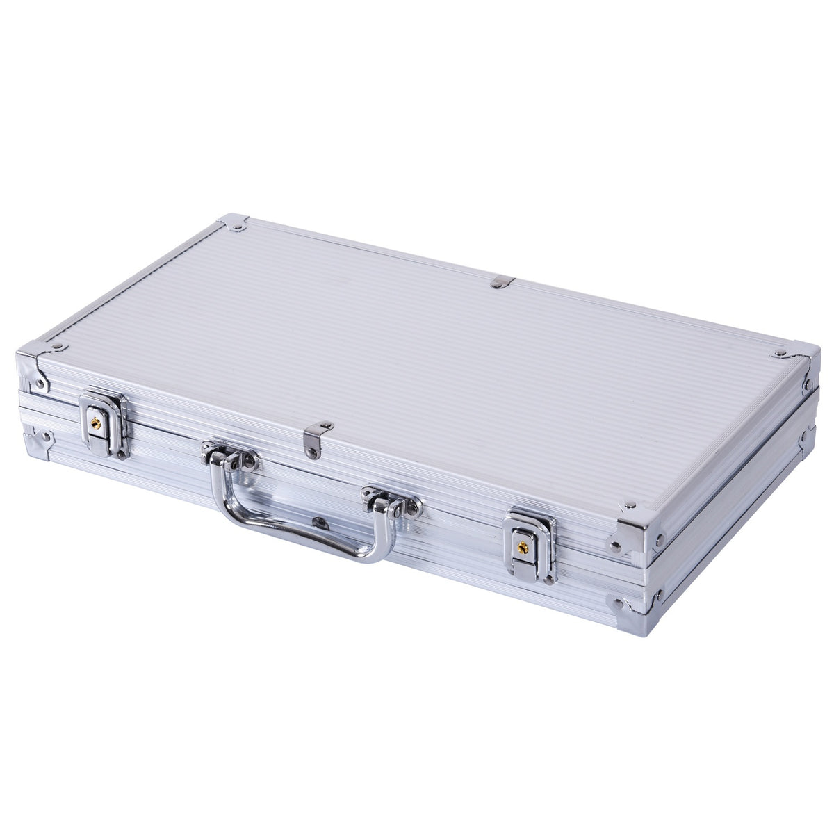 Pokerchip-Set – 300 Chips, 2 Kartendecks, 5 Würfel, Aluminiumkoffer