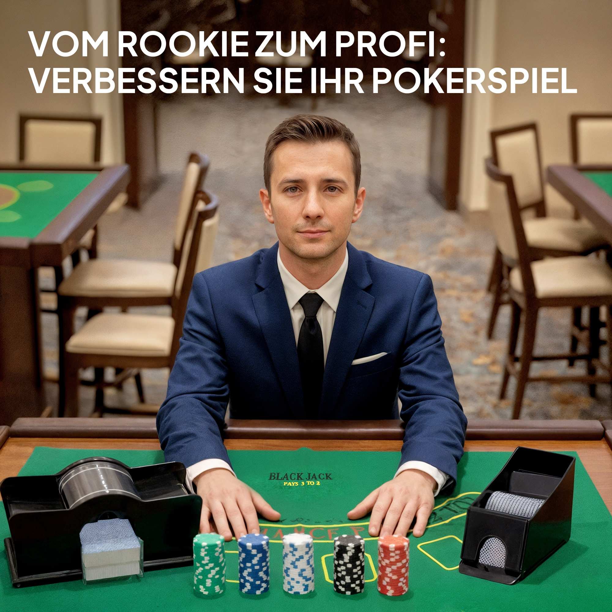 Pokerset med 300 marker, 2 kortlekar, tärningar, fodral för 8 spelare
