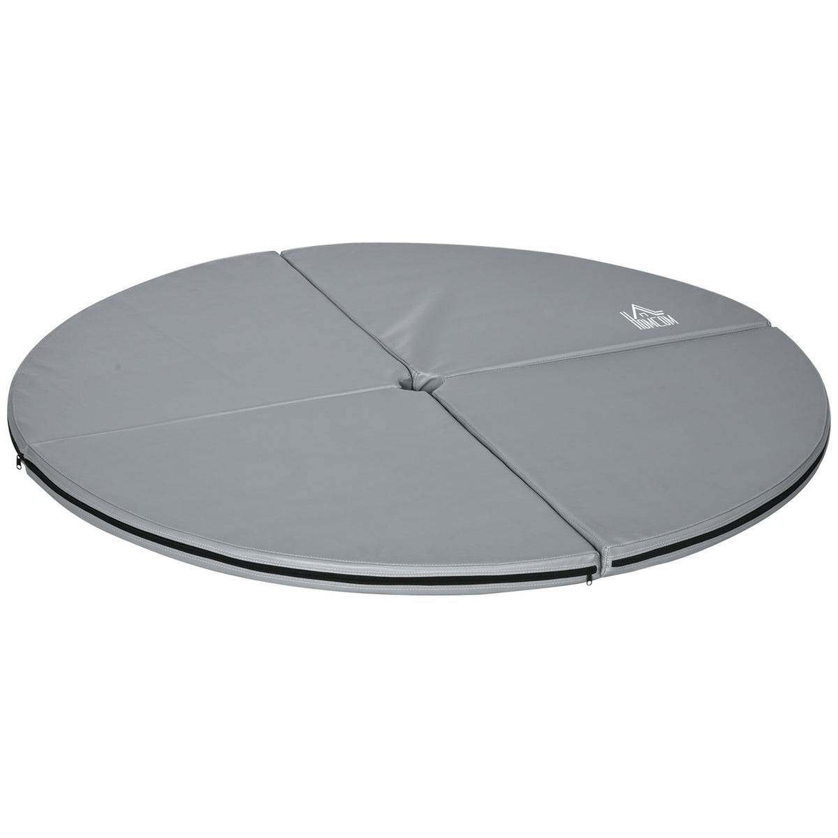 Pole Dance Matta, 5 cm tjock, 150 cm diameter, ljusgrå