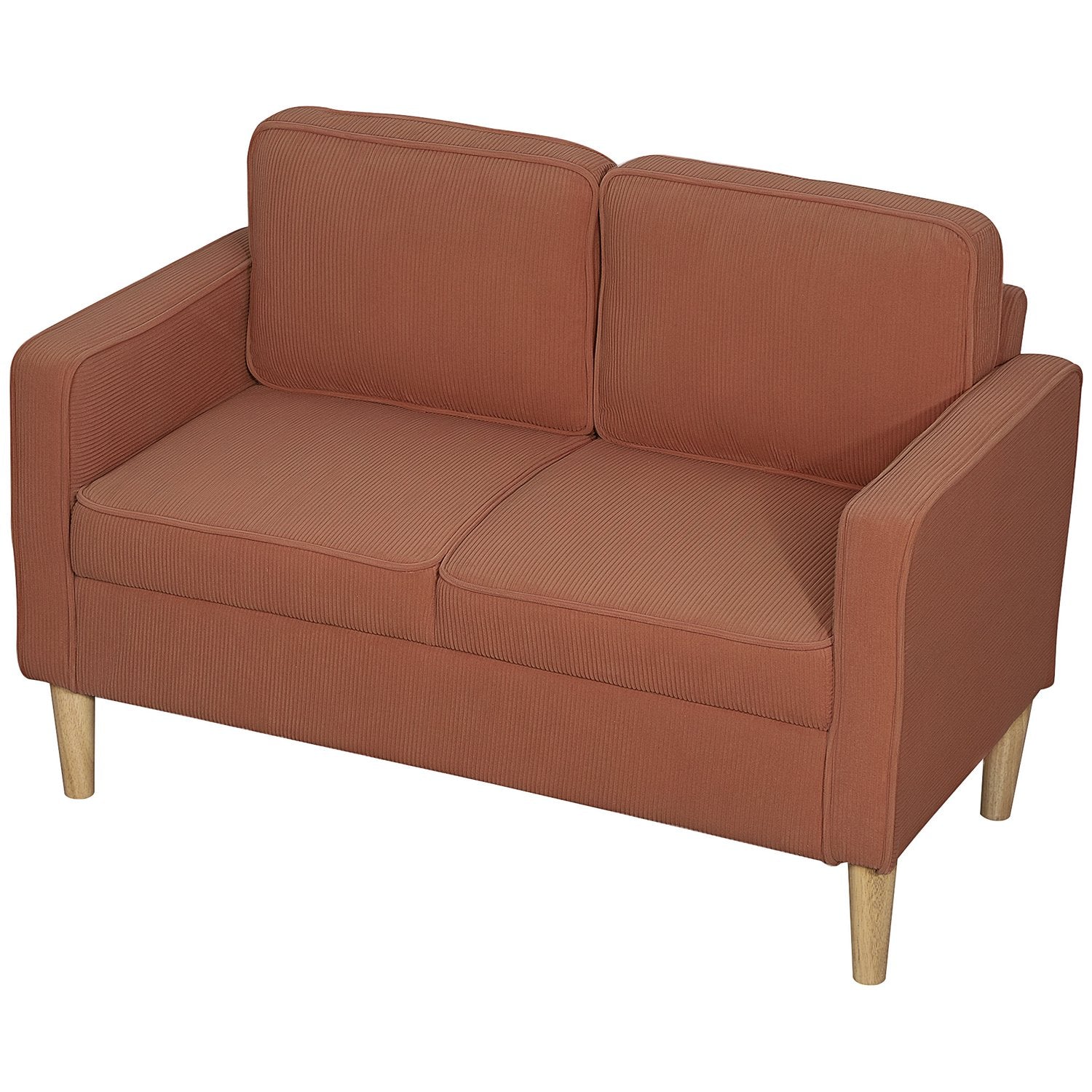 Rosa 2-sits soffa med förvaring, modern klädd design