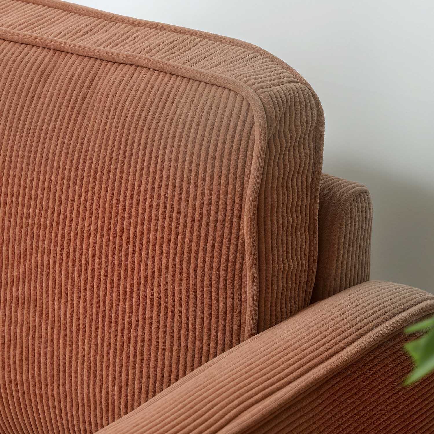 Rosa 2-sits soffa med förvaring, modern klädd design
