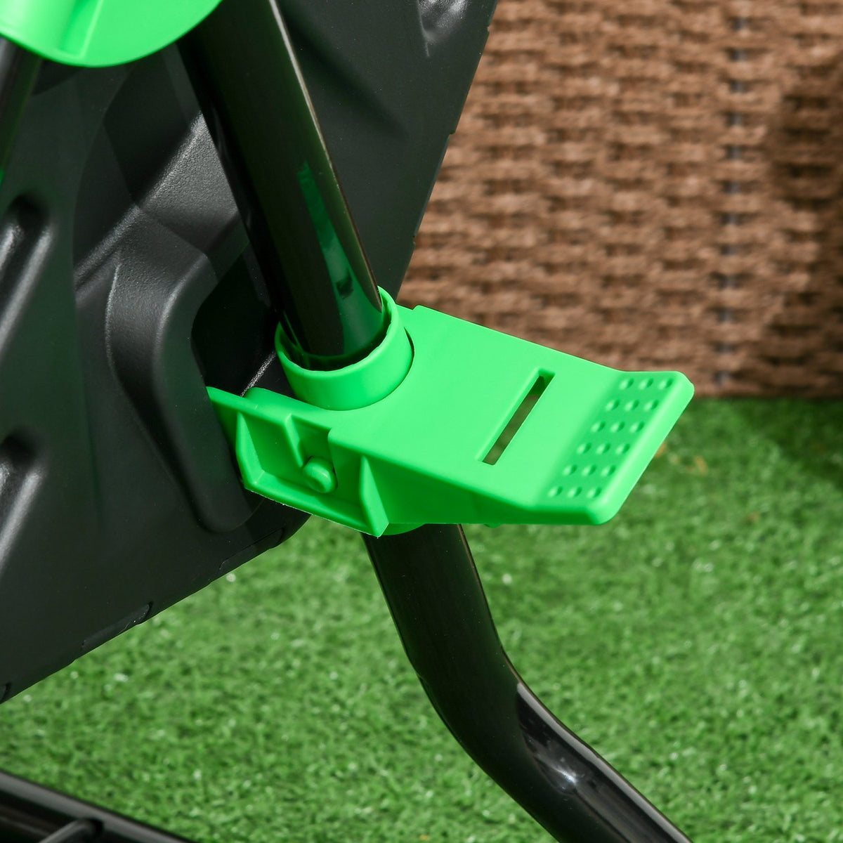 Composteur rotatif en plastique 65L – résistant aux intempéries avec ventilation