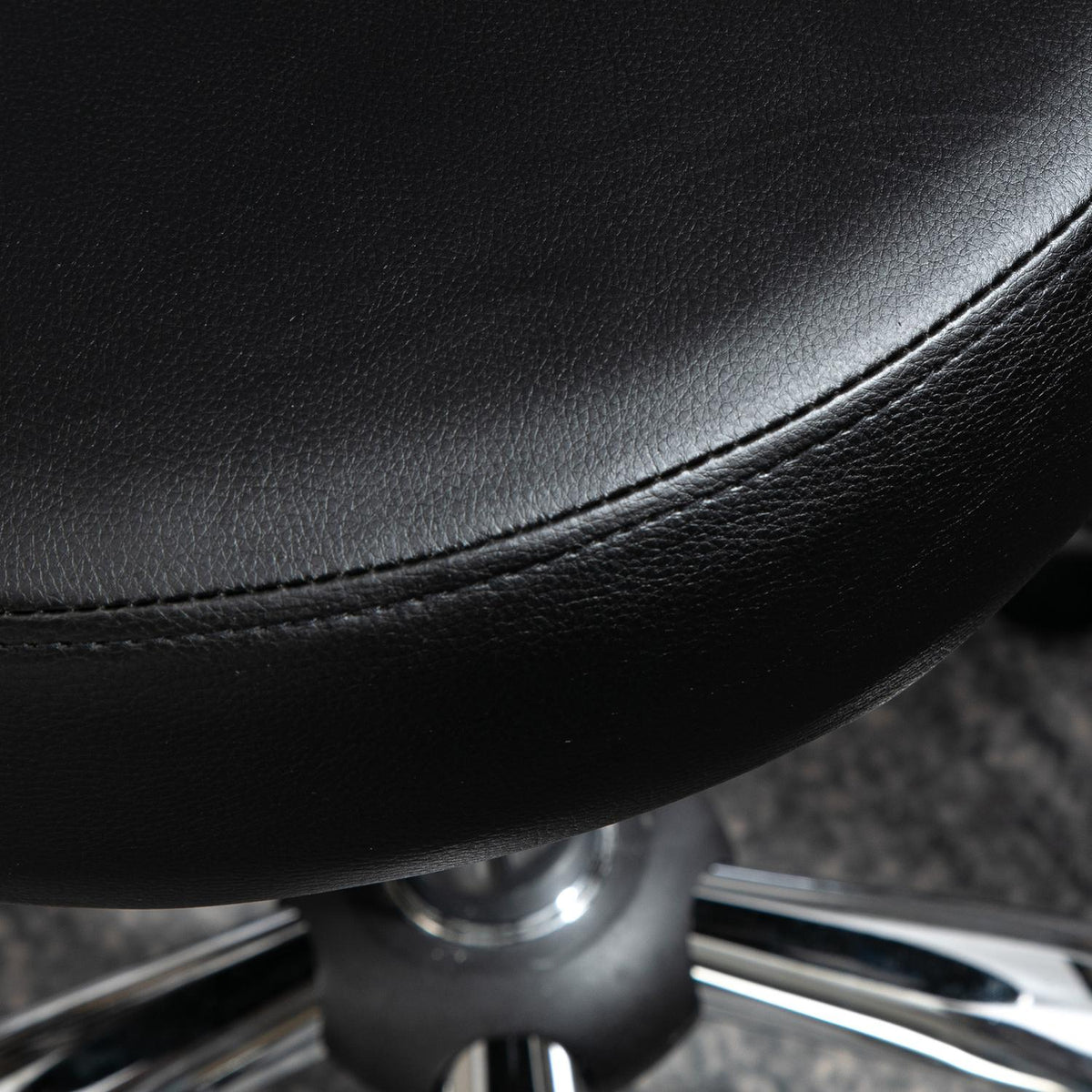 Tabouret de massage rotatif – assise ergonomique réglable, similicuir noir