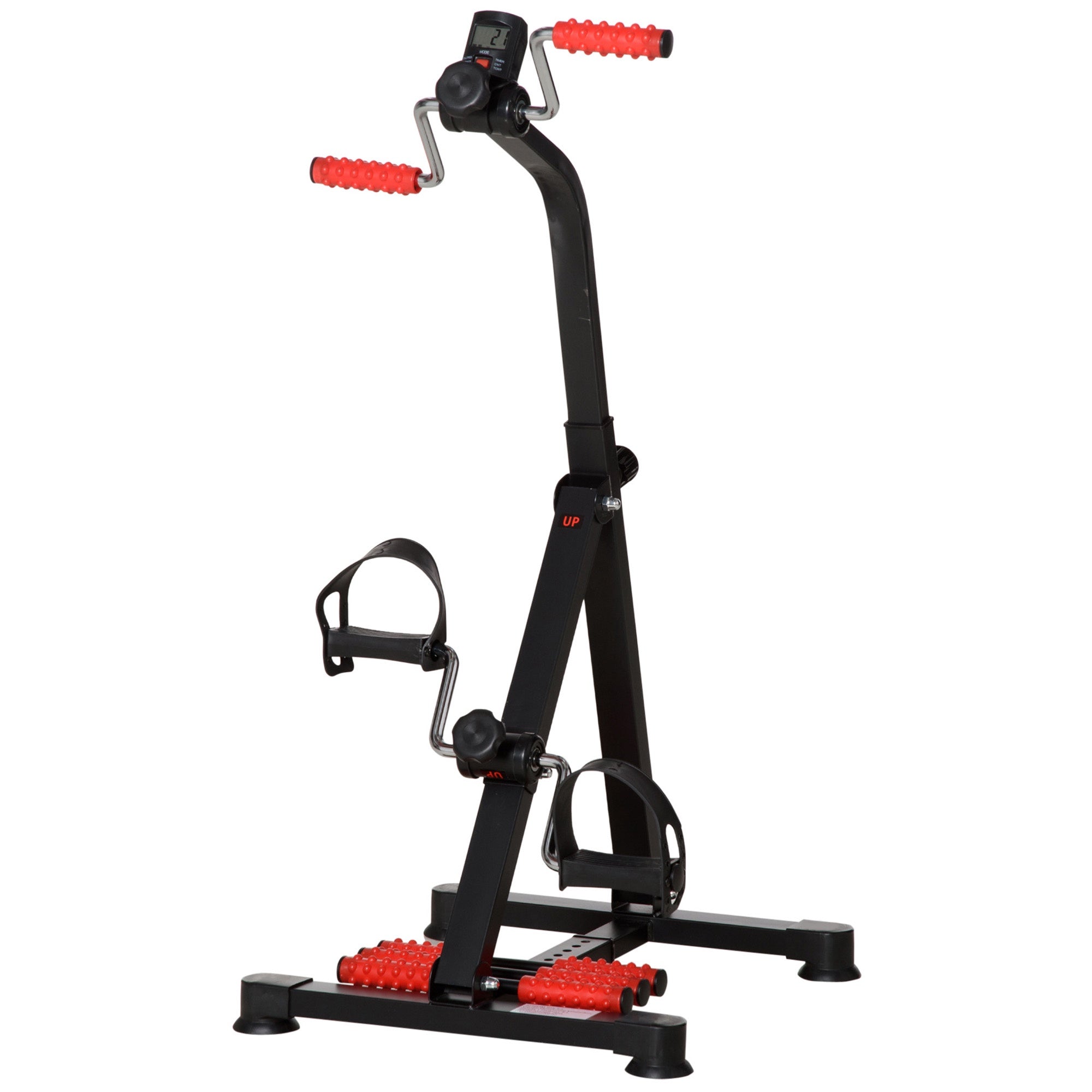 Seniormotionscykel med LCD-skärm och massagerullar