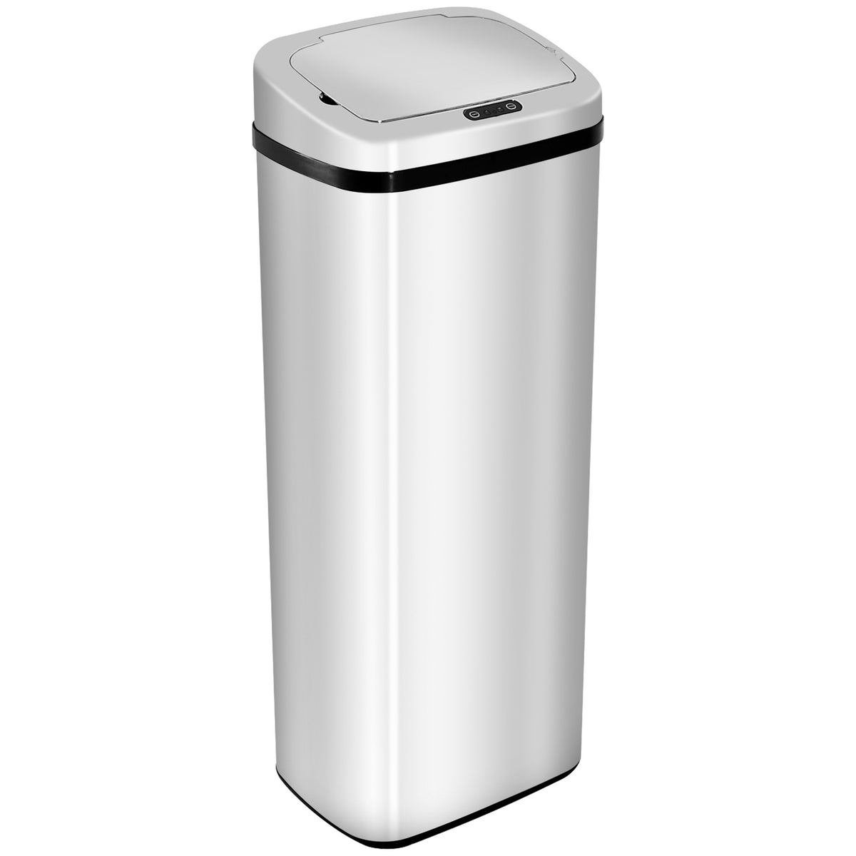 Sensor-Küchenabfalleimer, rostfreier Stahl, 50L/68L, Silber