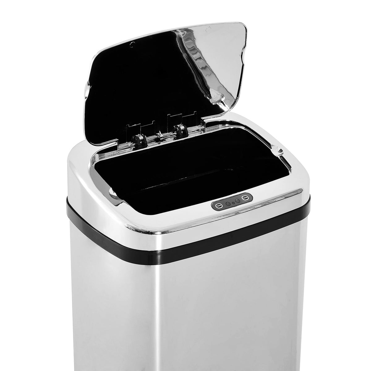 Sensor-Küchenabfalleimer, rostfreier Stahl, 50L/68L, Silber
