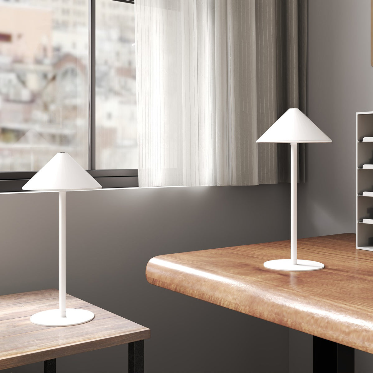 Lot de 2 lampes de table, commande tactile, 3 couleurs de lumière