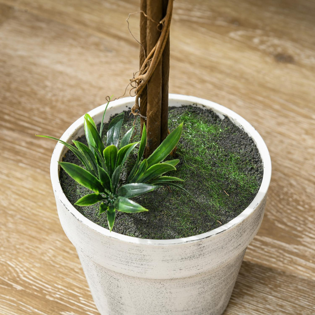 Lot de 2 grandes lavandes artificielles 60 cm en pots