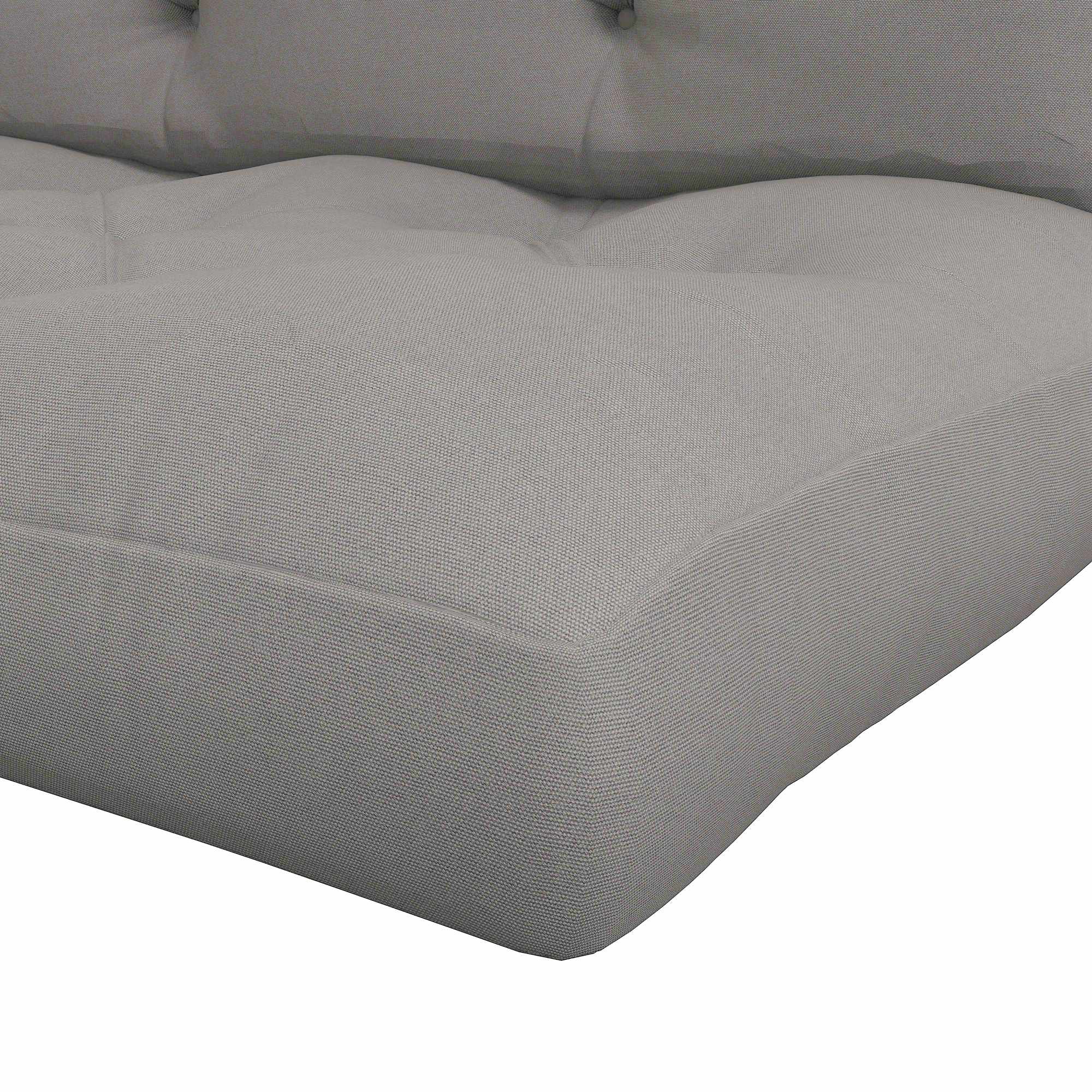 Set med utomhuskuddar, tuftade, 120x80x12 cm, ljusgrå
