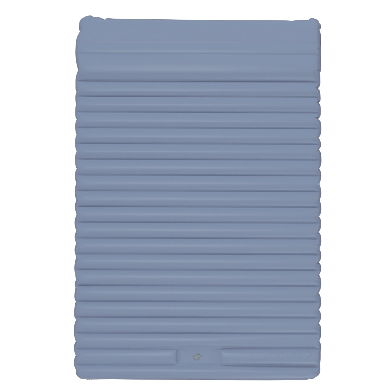 Självuppblåsande campingsovmatta för 2, fotpump, blå