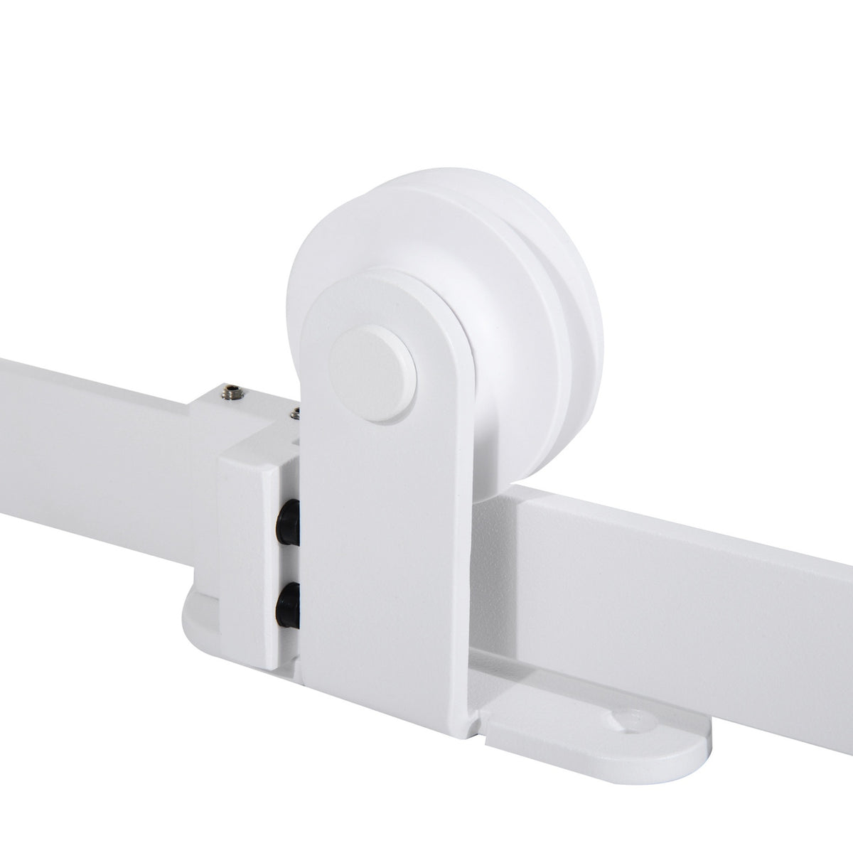 Système de porte coulissante 183 cm, acier au carbone, set complet