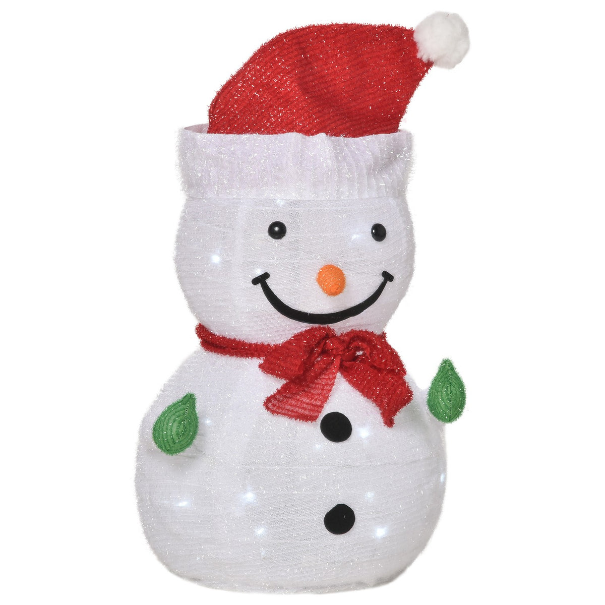 Snowman Juldekoration med LED-lampor, väderbeständig