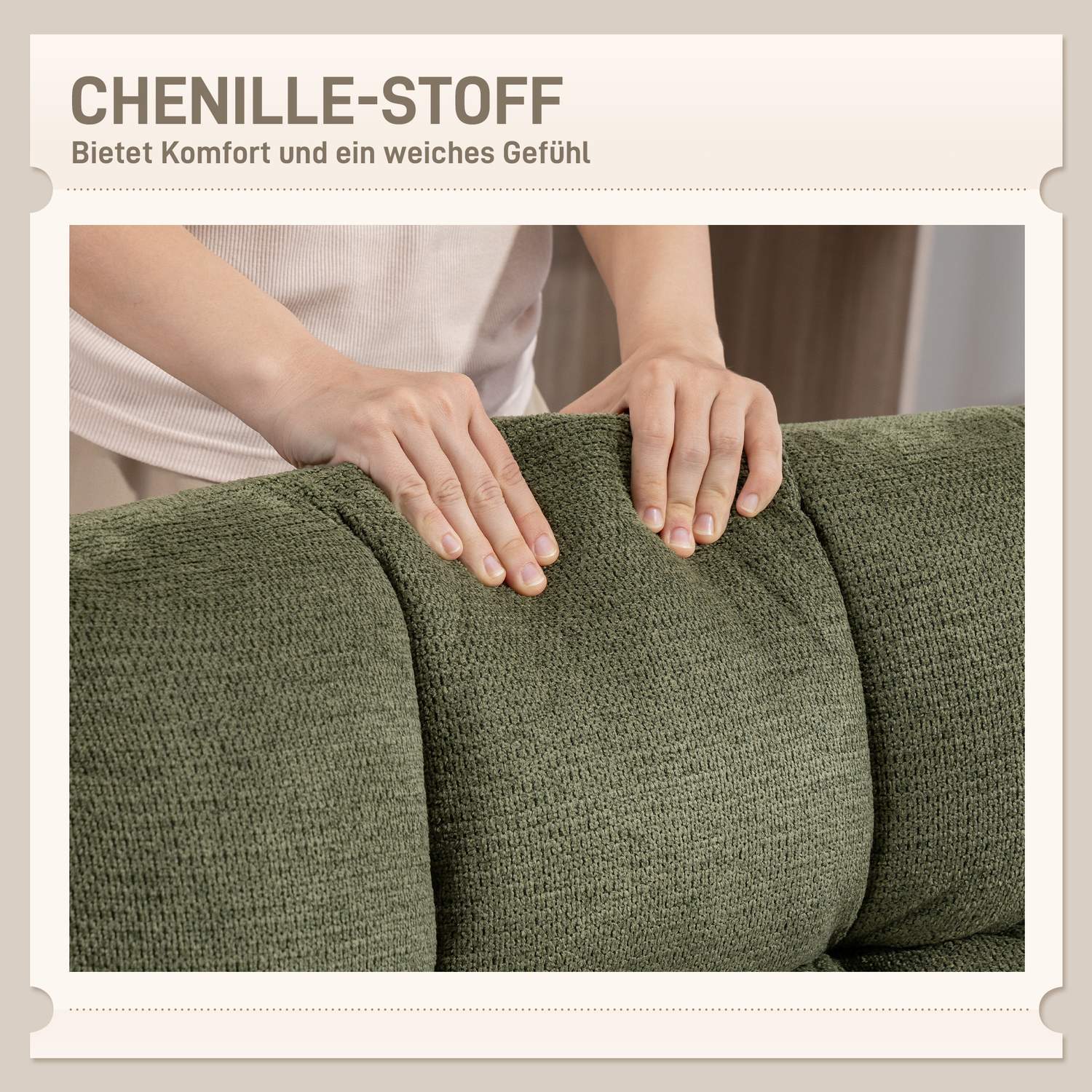 Snurrfåtölj, bred sits, vattenavvisande chenille, grön