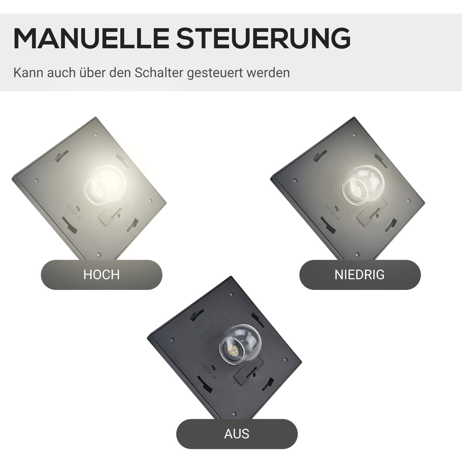 Solar Garden Path Light, 3 lågor, rostfritt stål, LED