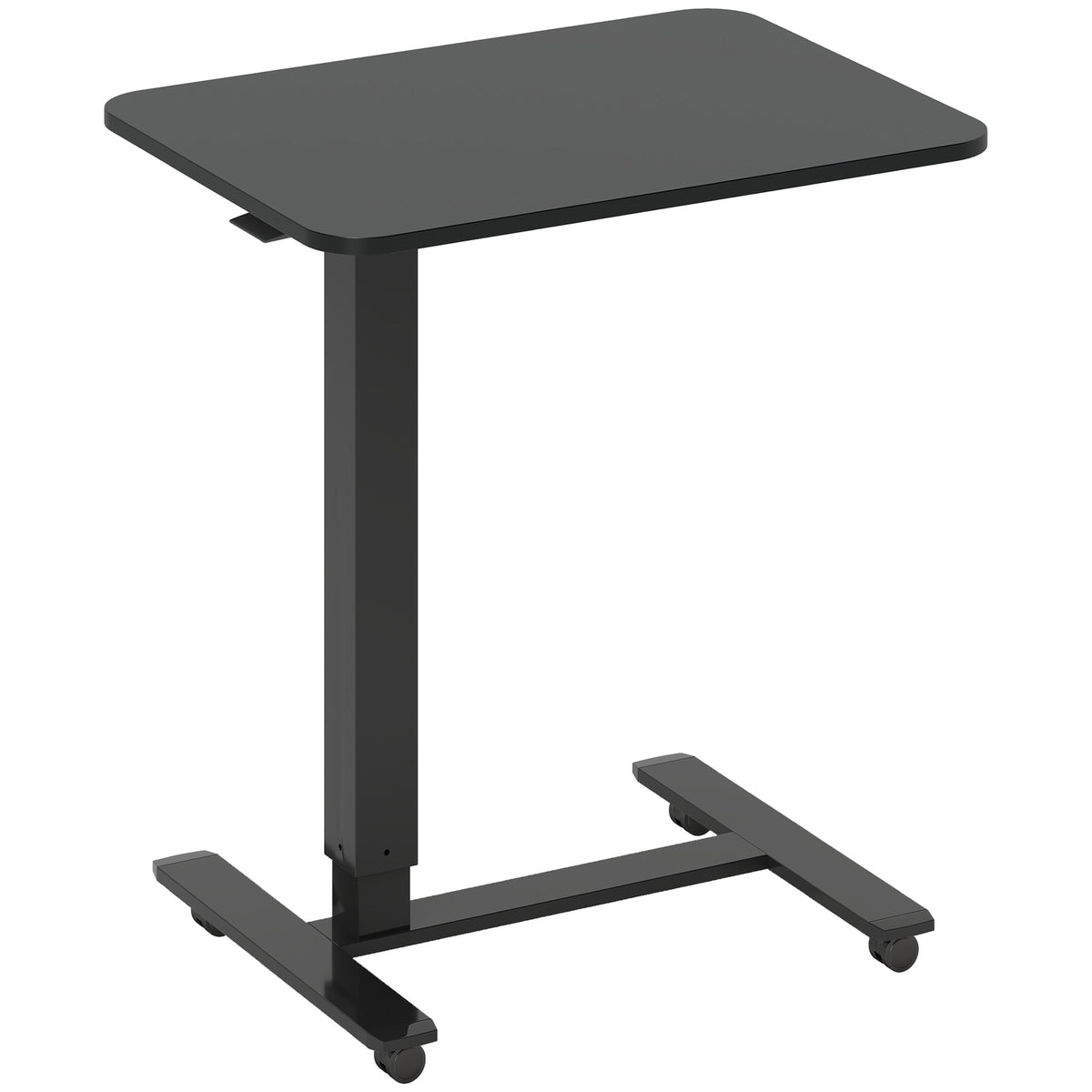 Ställbart ståbord, C-formad, 65x48x70-110cm, svart