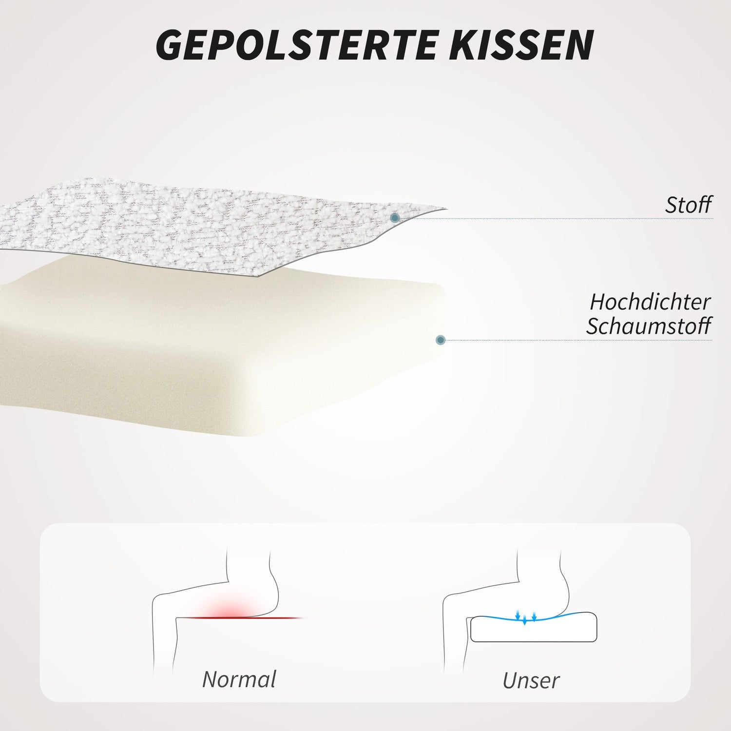 Stoppad kontorsstol, plyschöverdrag, badkarsdesign, krämfärgad/svart