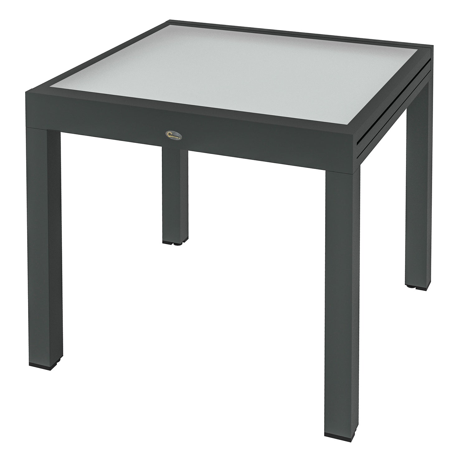 Stort trädgårdsbord utomhus – 160x80 cm, aluminiumstomme