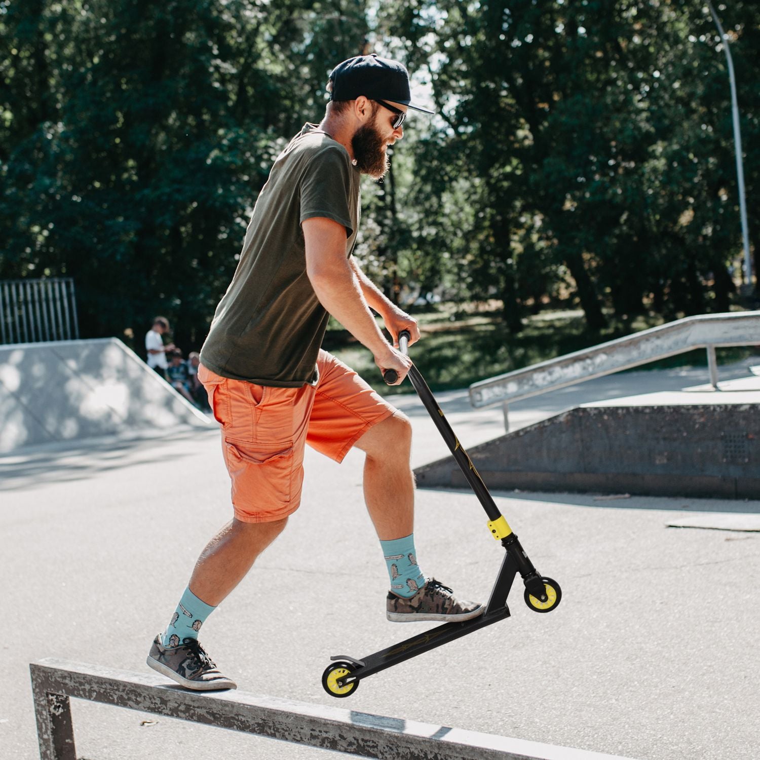 Stuntskoter med ABEC 9-lager & 100 mm hjul