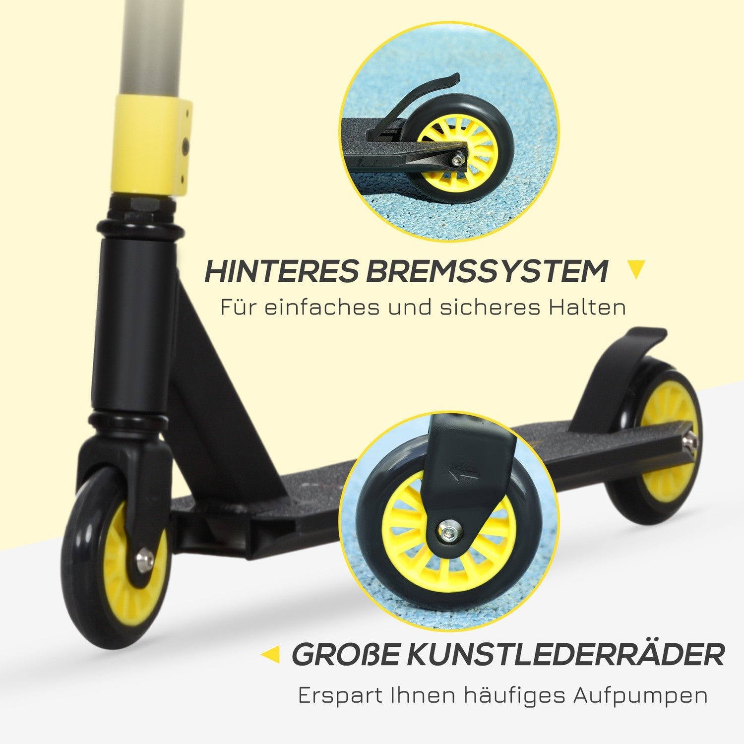 Stuntskoter med ABEC 9-lager & 100 mm hjul