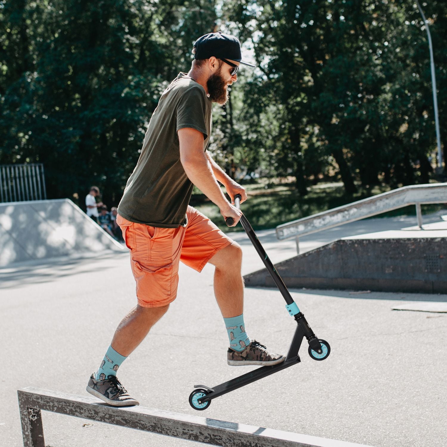 Stuntskoter med ABEC 9-lager & 100 mm hjul, åldrar 14+