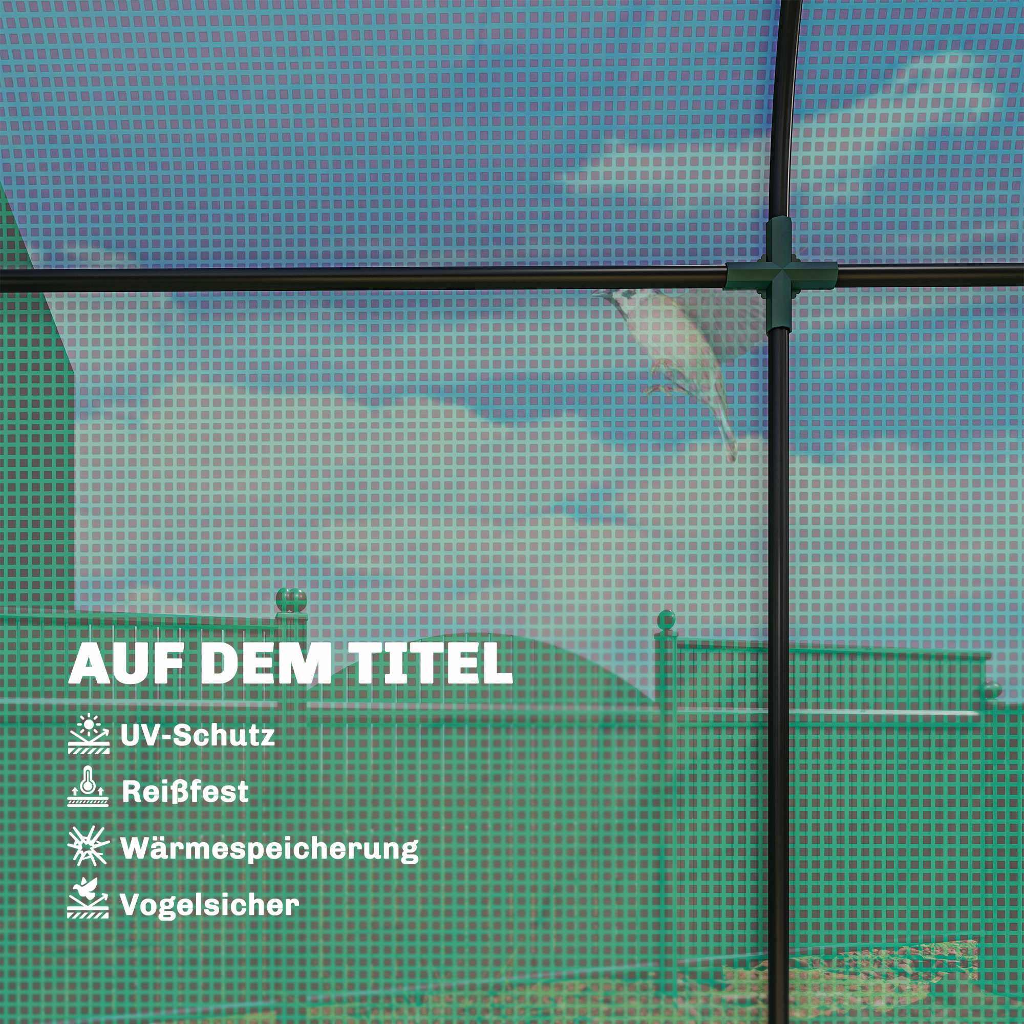 Tomatväxthus med rulldörr, nätfönster, 170x68x200 cm