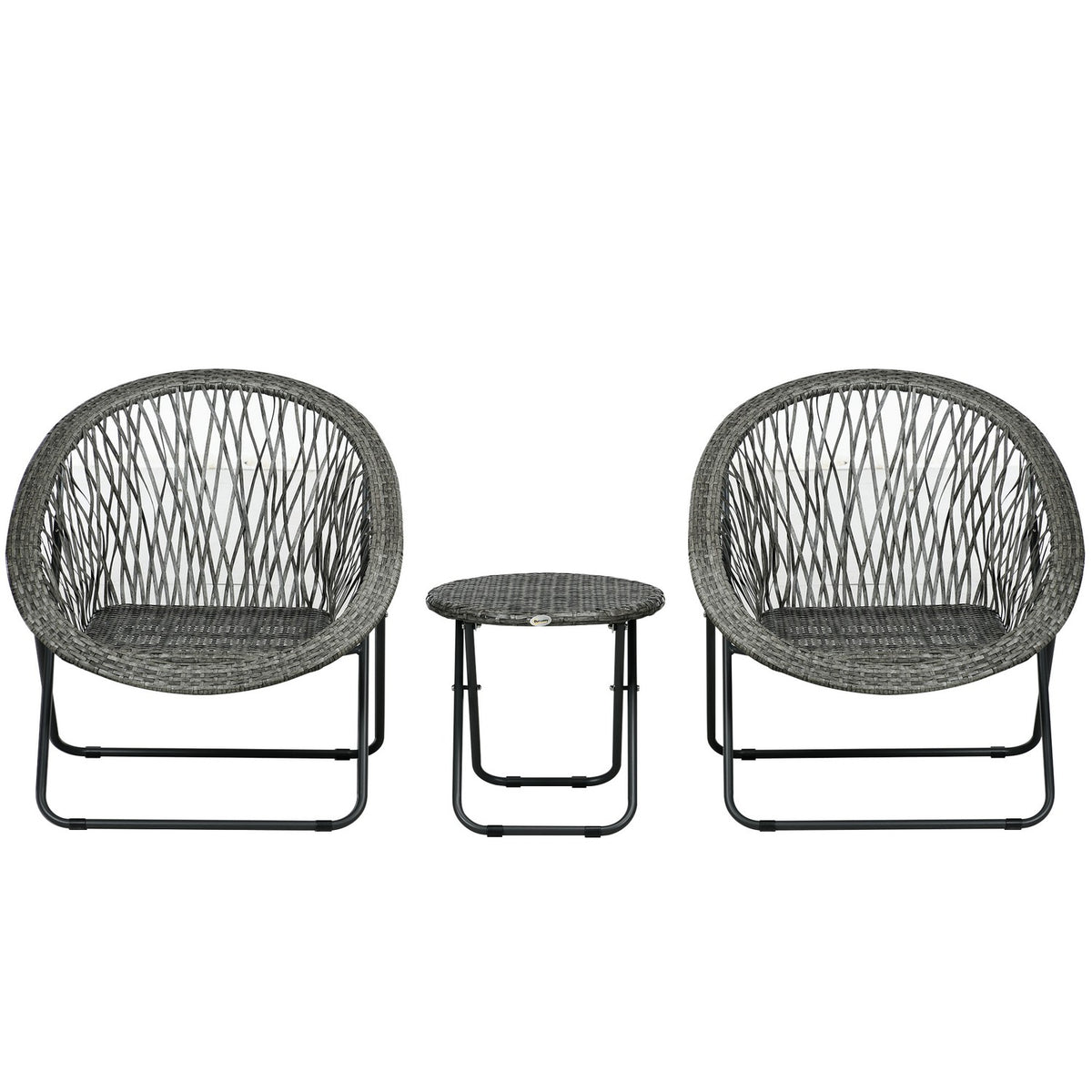 Ensemble de meubles de jardin et balcon avec table et chaises à coussins